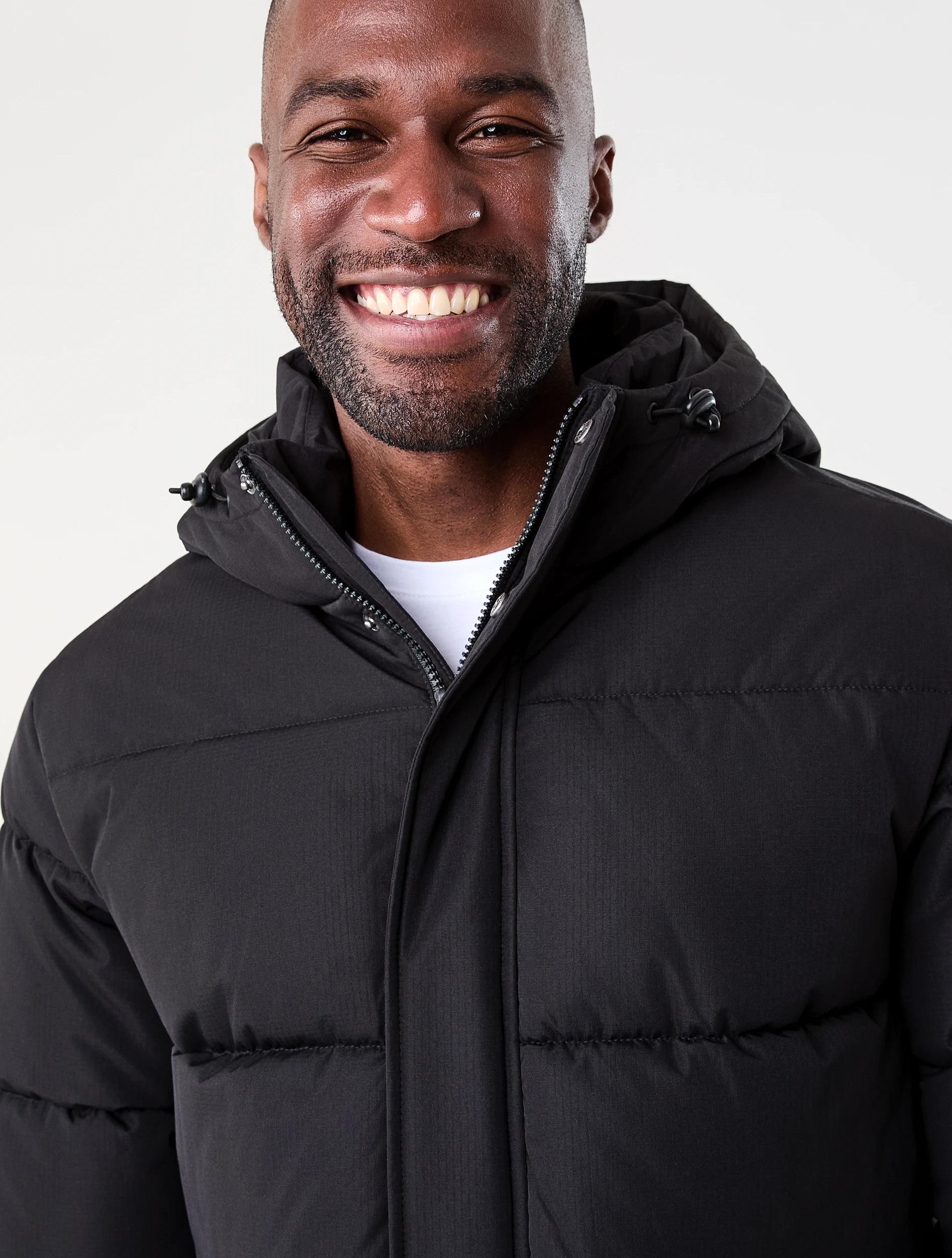 5 Hooded Puffer Jacket Black, 5 of 8