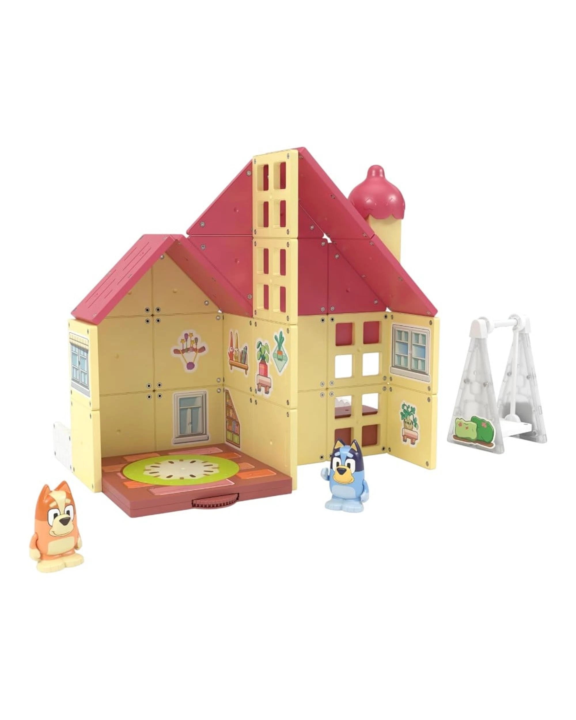 4 Tile Town Bluey Heeler Family Home Magnetic Tile Set, 4 of 8