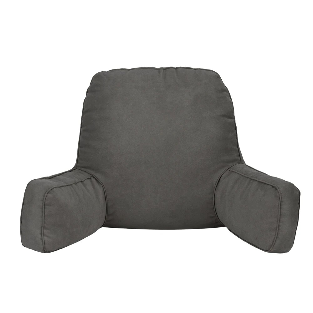 1 Giselle Reading Pillow Back Rest Lumbar Support Cushion - Grey, 1 of 7