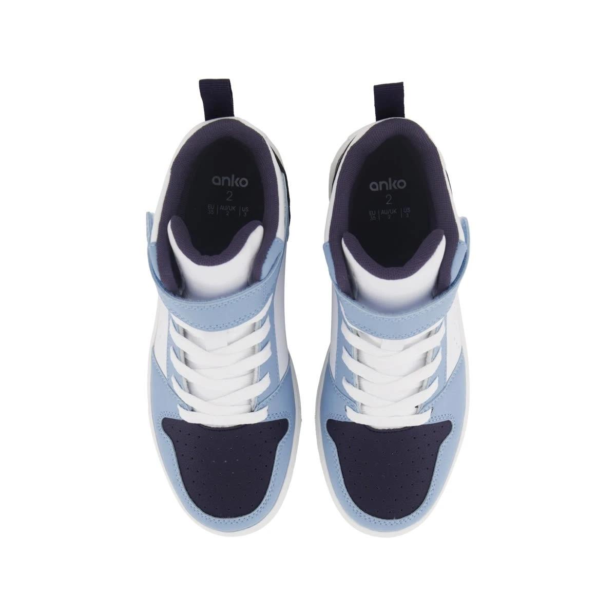 3 Senior High Top Sneakers GREY BLUE BLACK, 3 of 5