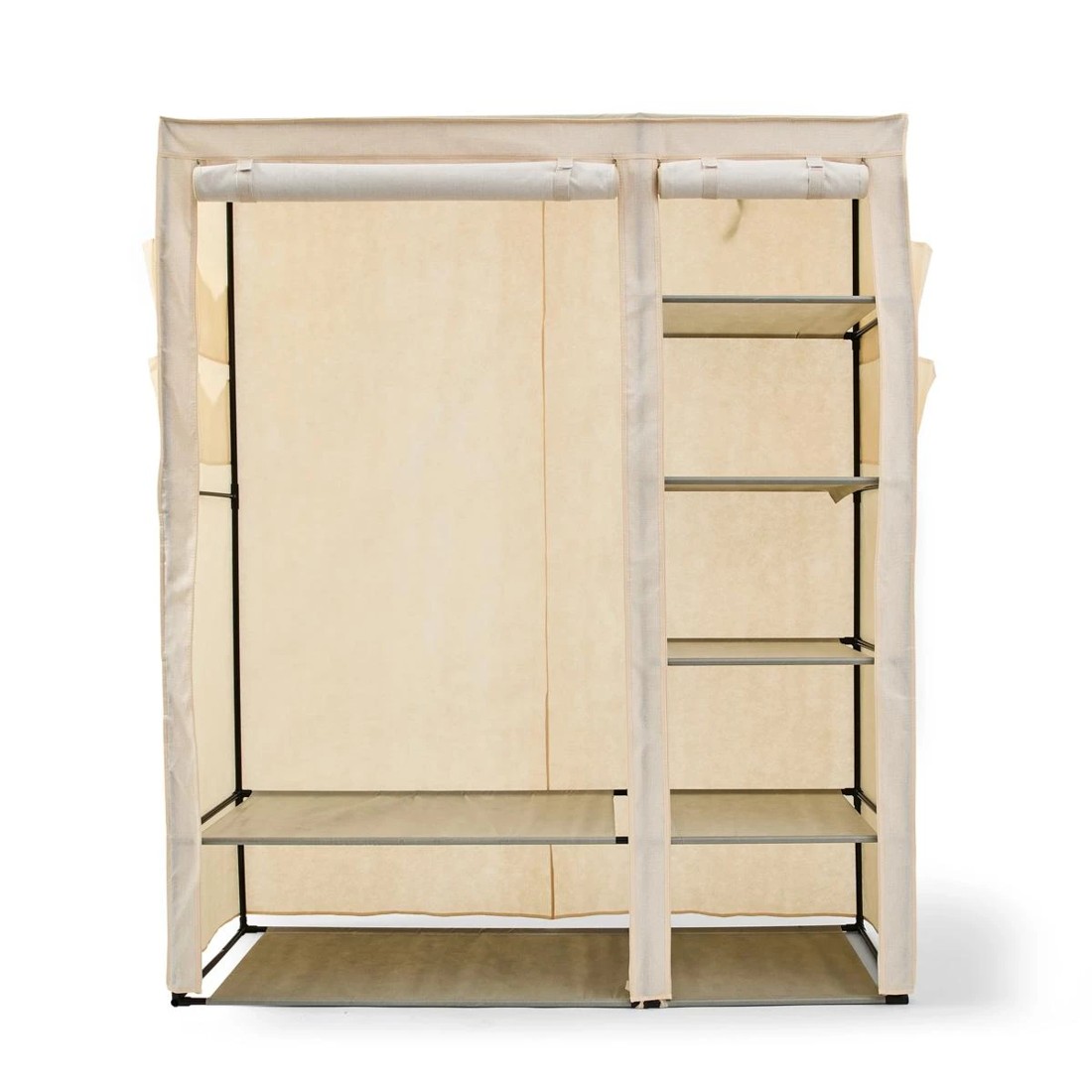 3 Linen Look Large Covered Wardrobe, 3 of 7