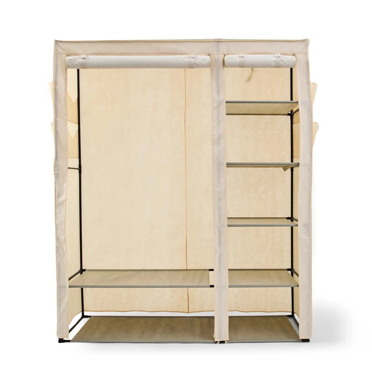 3 Linen Look Large Covered Wardrobe, 3 of 7