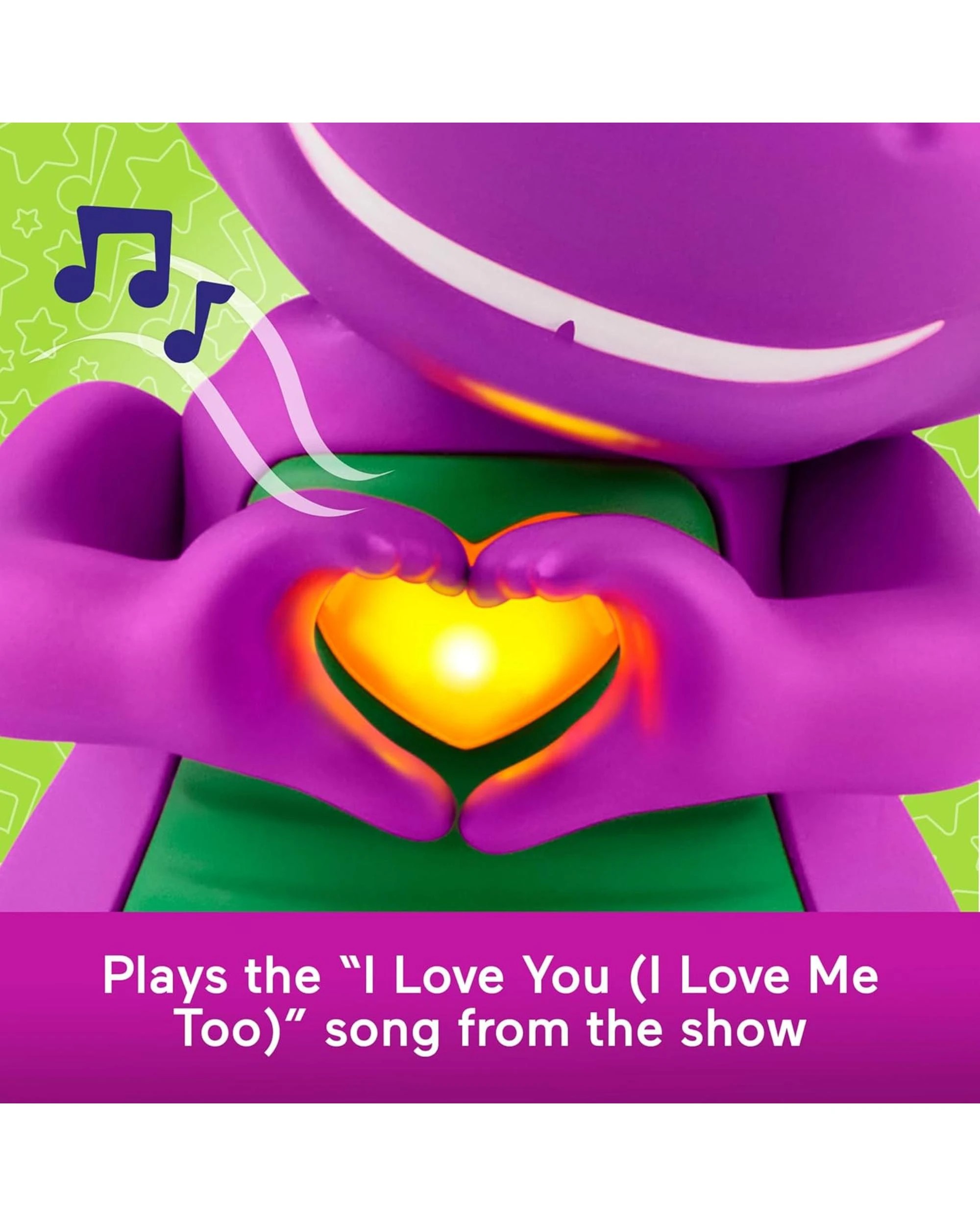 5 Barney's World Heart Hands Barney Toy, 5 of 6