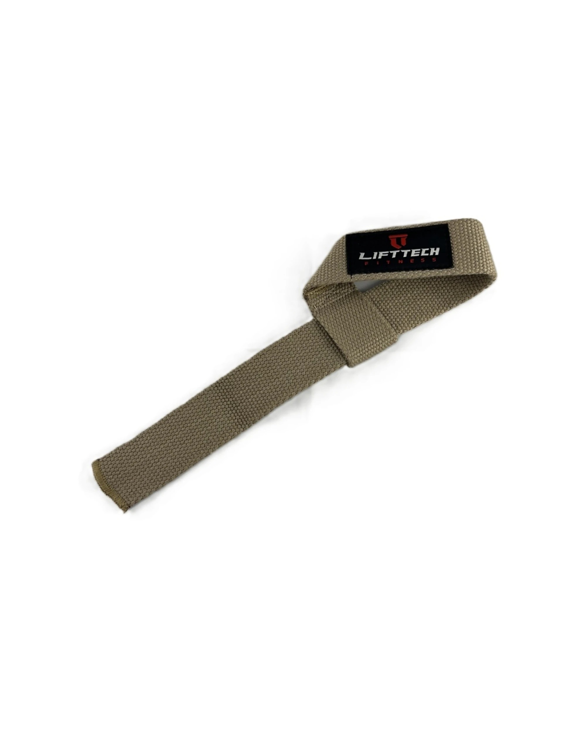 2 Lift-Tech Fitness 2pc Cotton Heavy Lifting Support Durable Grip Straps 21 Inch Tan - Natural, 2 of 2