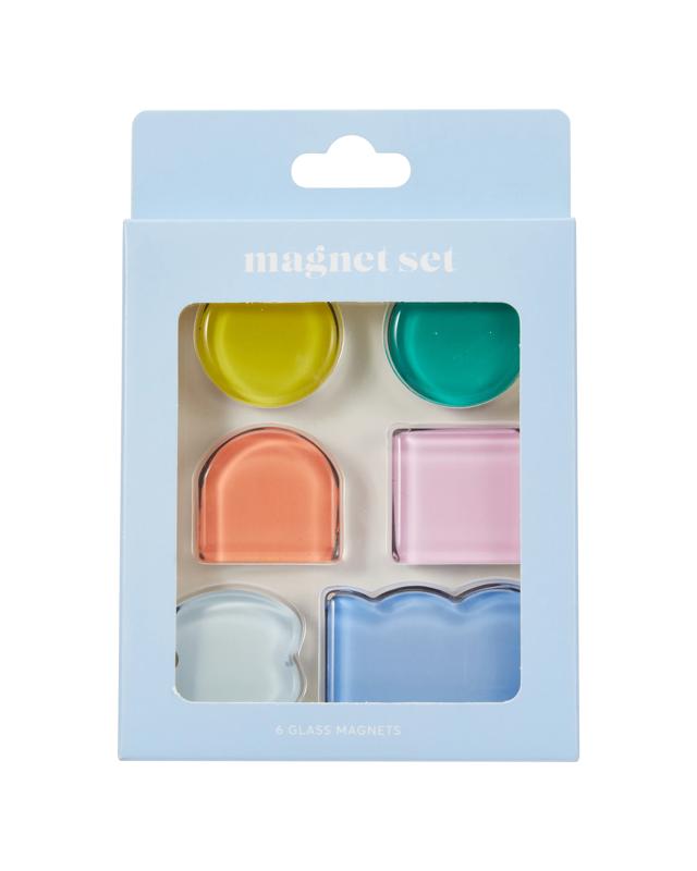 6 Pack Glass Magnet