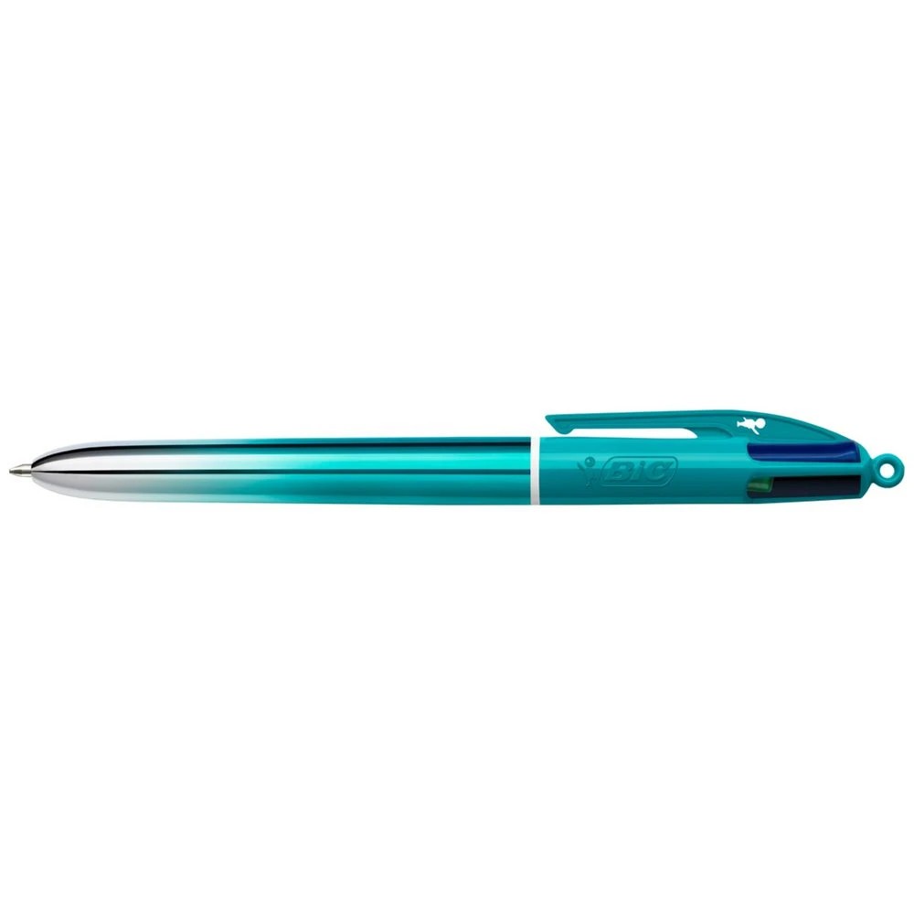 1 Bic 4-Colour Smooth Ballpoint Pen Teal, 1 of 4