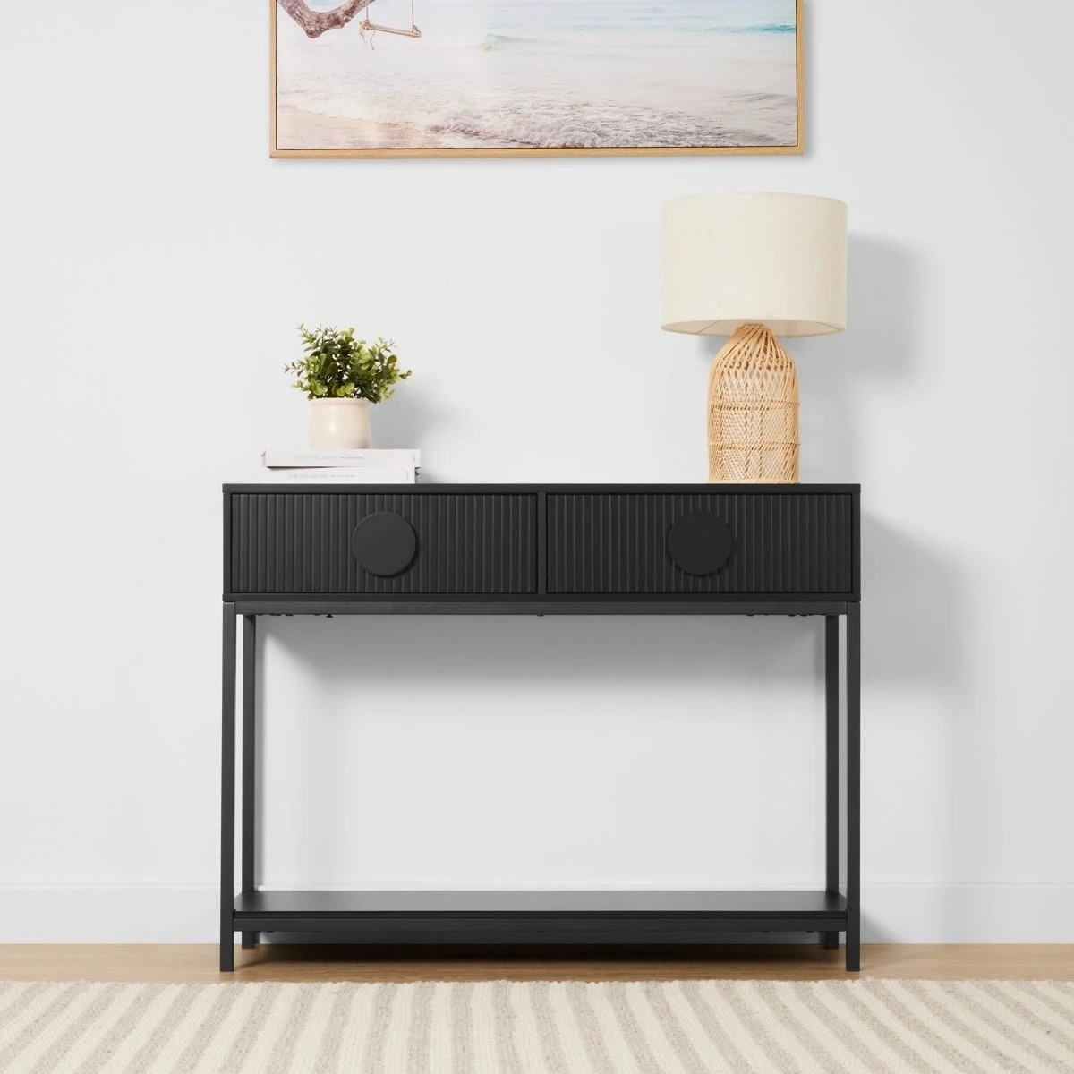 1 Stevie Hall Table - Black, 1 of 9