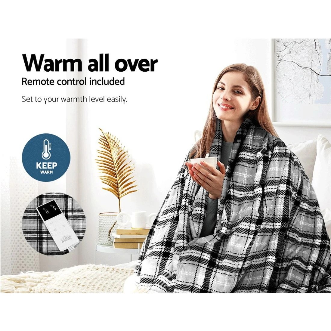 5 Giselle Electric Throw Rug Heated Blanket - Multi, 5 of 10
