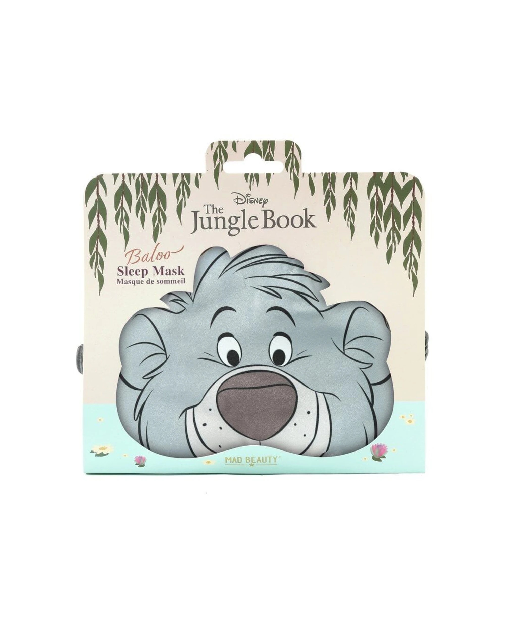 2 Disney The Jungle Book Baloo Elasticated Bedtime Sleep Face Mask 2PK - Grey, 2 of 3