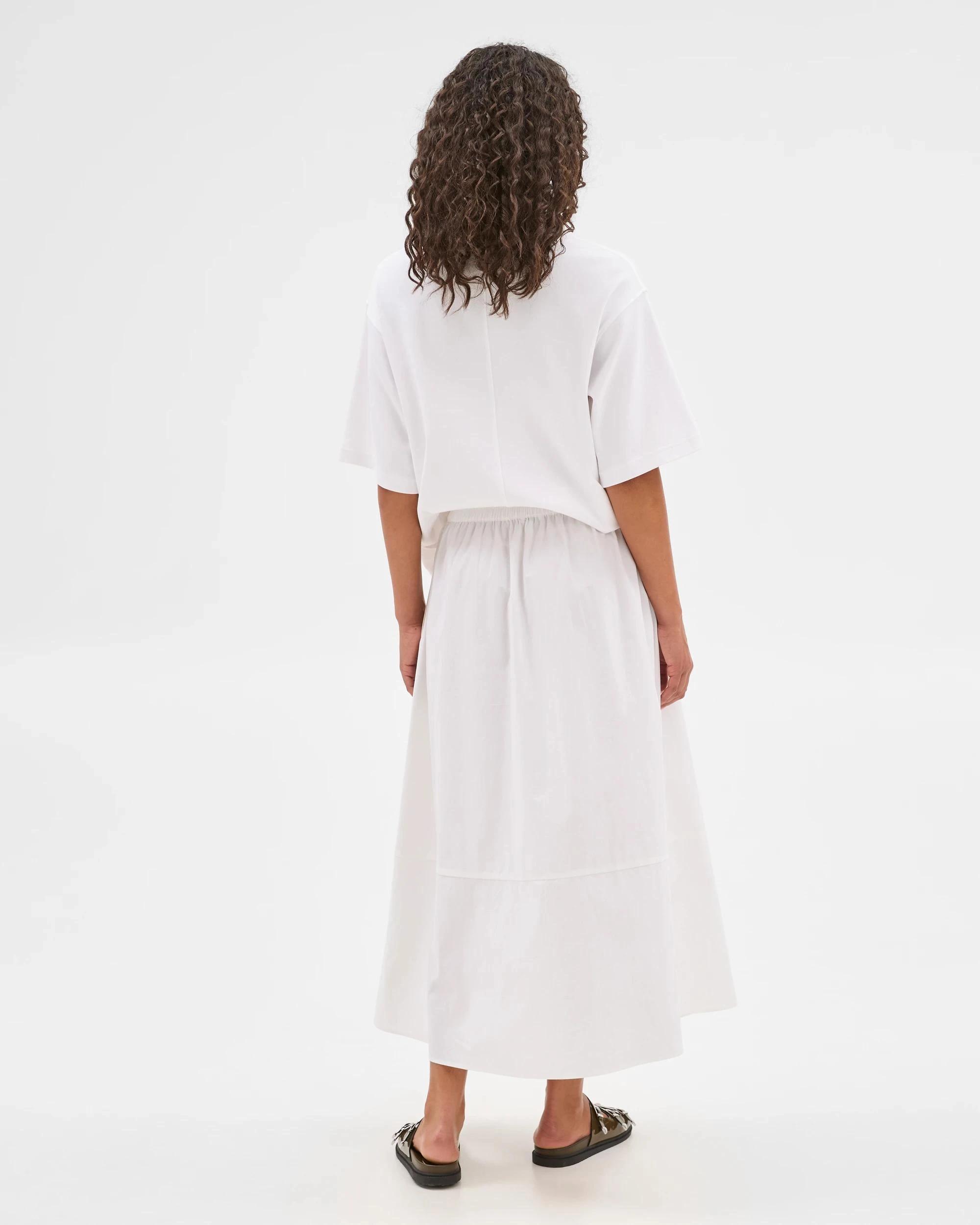 4 Target Australian Cotton Poplin Cocoon Skirt WHITE, 4 of 6