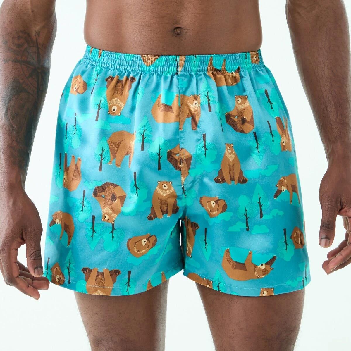 2 2 Pack Satin Boxers BEARFOREST, 2 of 6