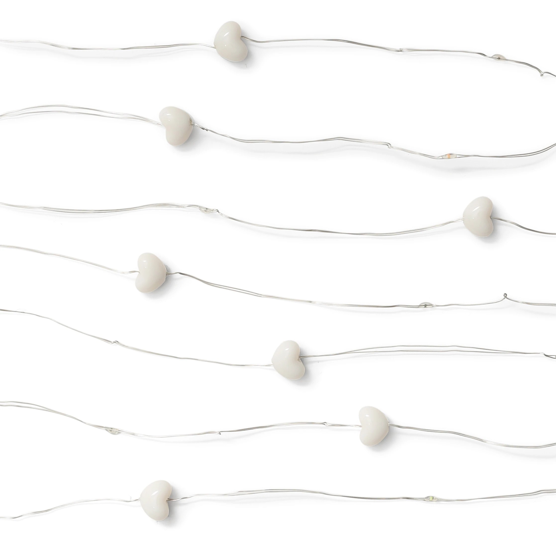 4 Mini Pastel Heart Wire Lights, 4 of 9