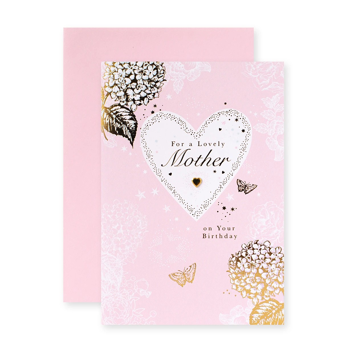 1 Connections from Hallmark Birthday Card - Pink Gold Heart, 1 of 3