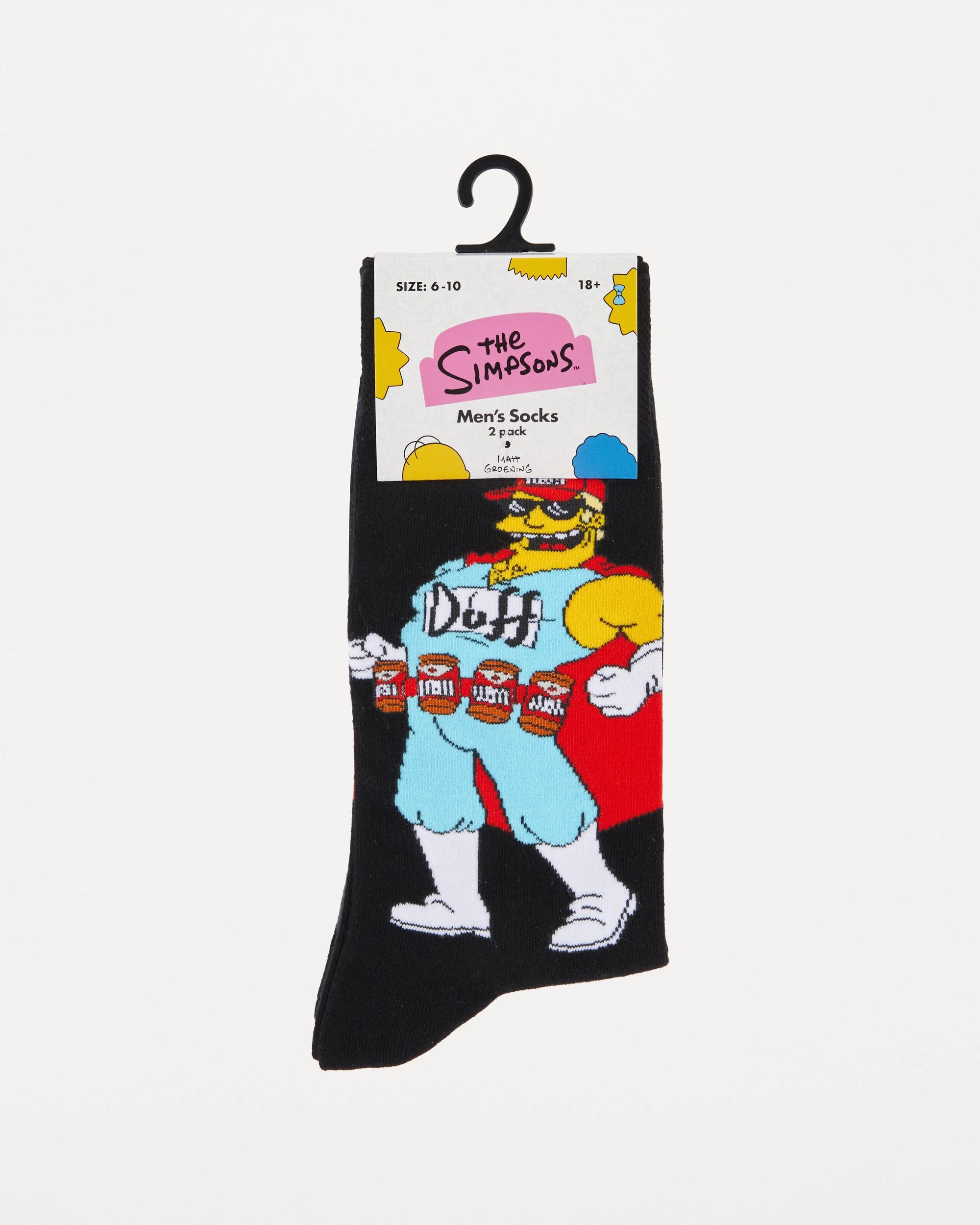 3 2 Pack The Simpsons License Socks Duffman, 3 of 3