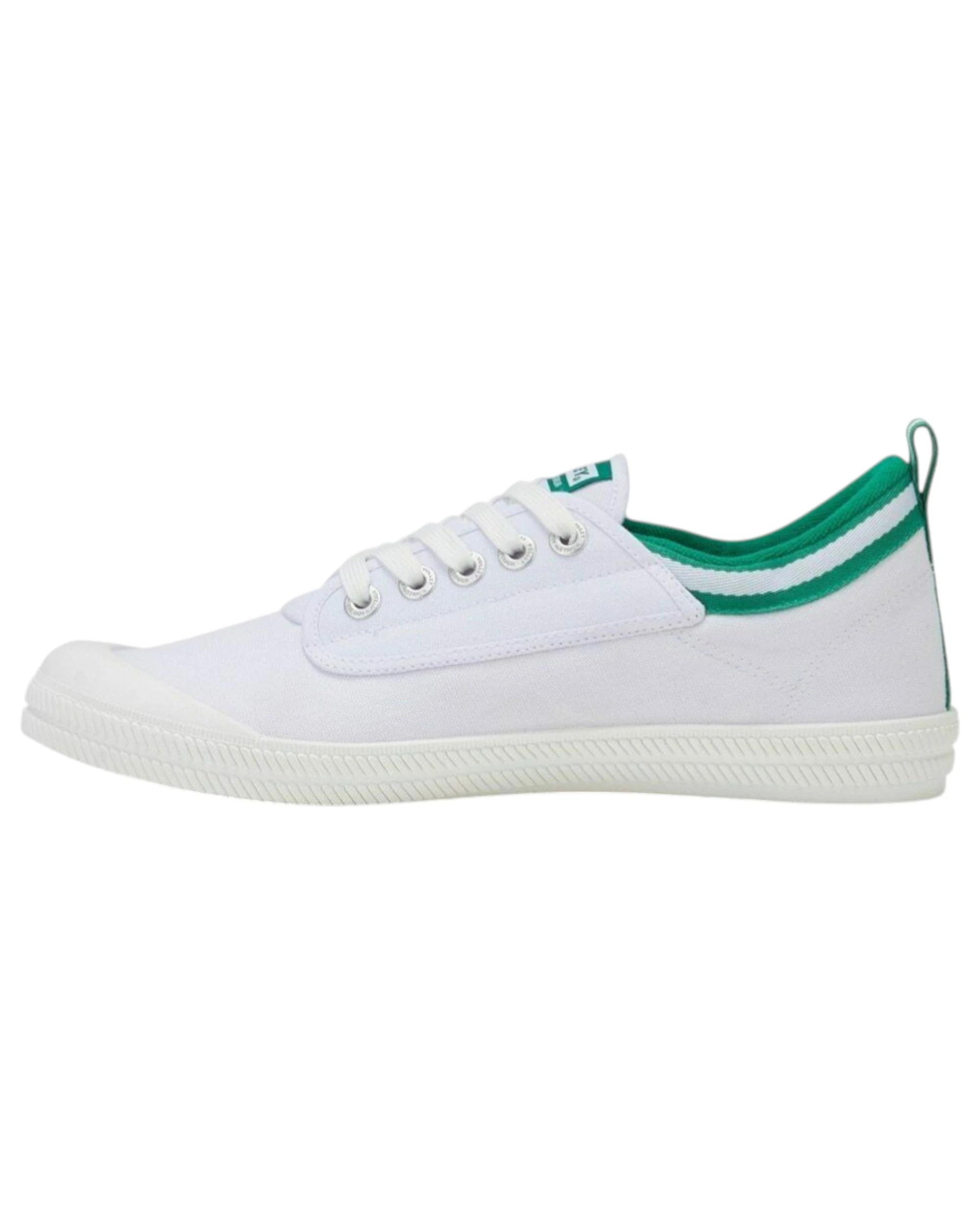 3 Volley Dunlop s International Low Canvas Casual Mens Shoes - White/Forest Green WHITE/FOREST GREEN INTERNATIONAL LOW, 3 of 4