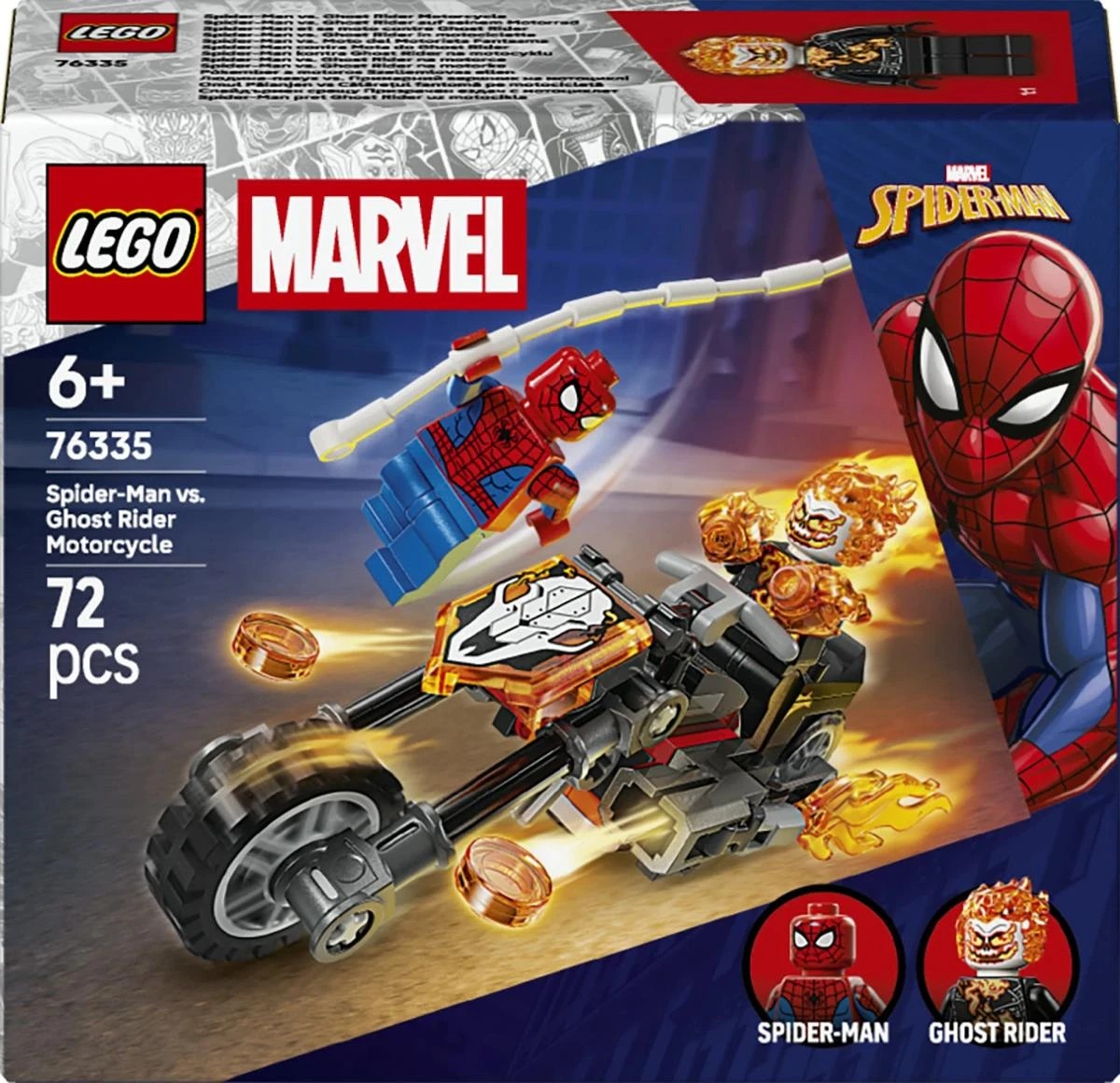 1 LEGO Super Heroes Spider-Man vs. Ghost Rider Motorcycle 76335, 1 of 10