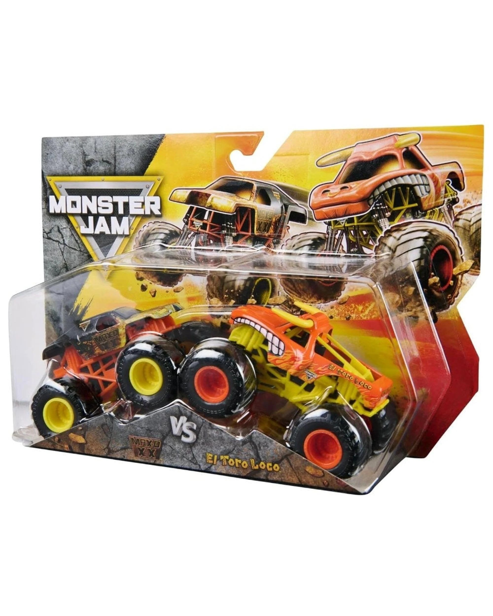 4 Monster Jam MAX-D XX Vs El Toro Loco 1:64 Scale 2 Pack, 4 of 4