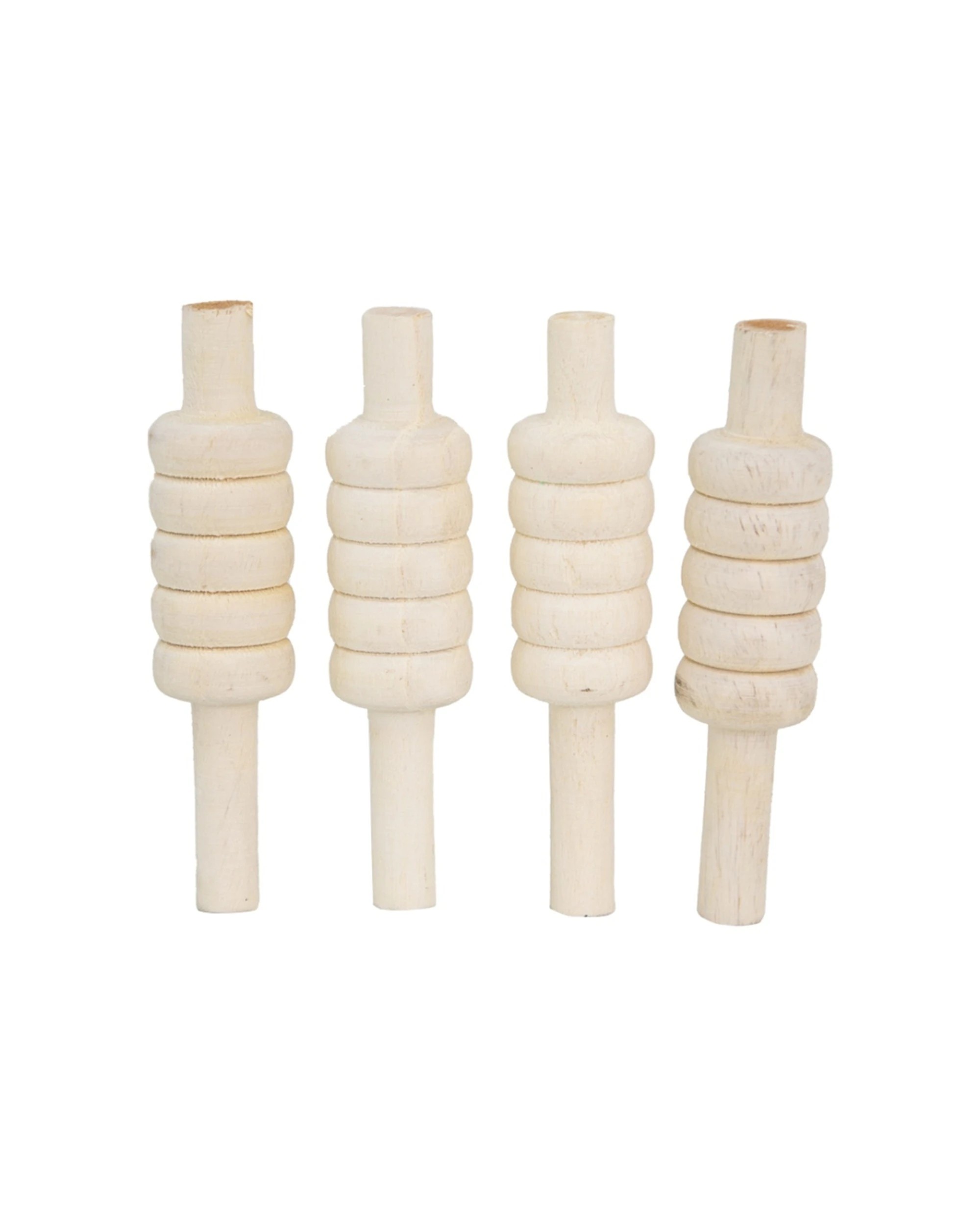 1 Victor Cricket 4pc Bails Wooden Replacements For Stumps - Natural, 1 of 2