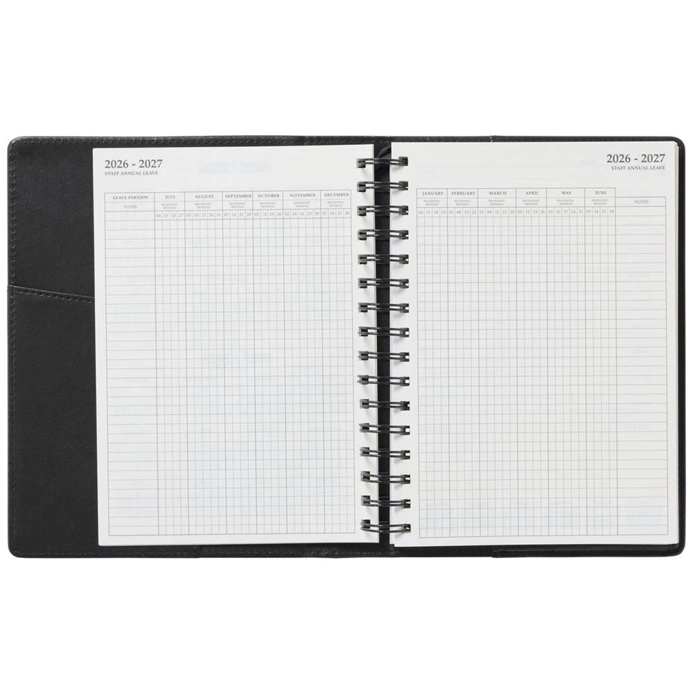 5 J.Burrows A5 Day to Page Executive FY26/27 Diary Black, 5 of 7