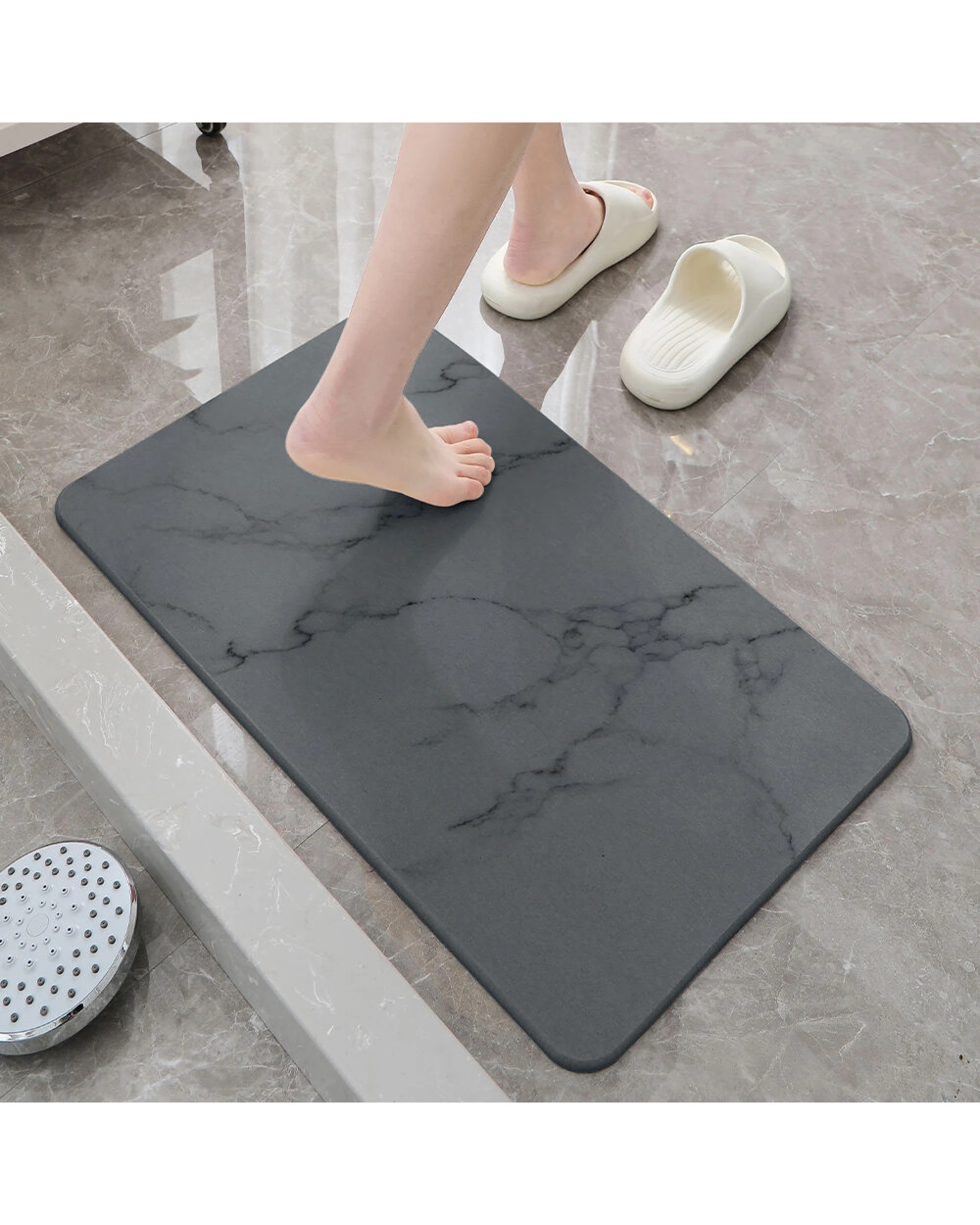 3 BR Home Diatomite Bath Mat with Anti-Slip Design for Enhanced Safety, 3 of 5