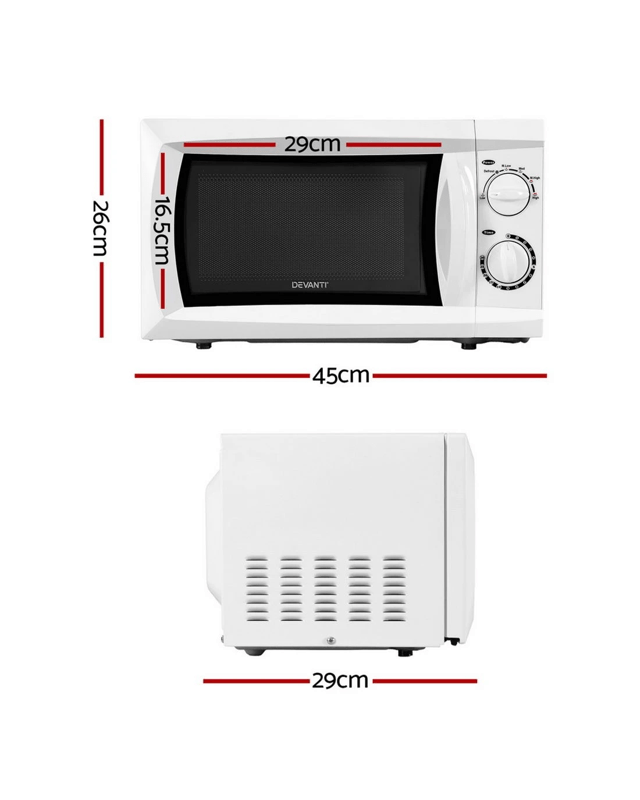 Devanti 20L Microwave Oven 700W - W