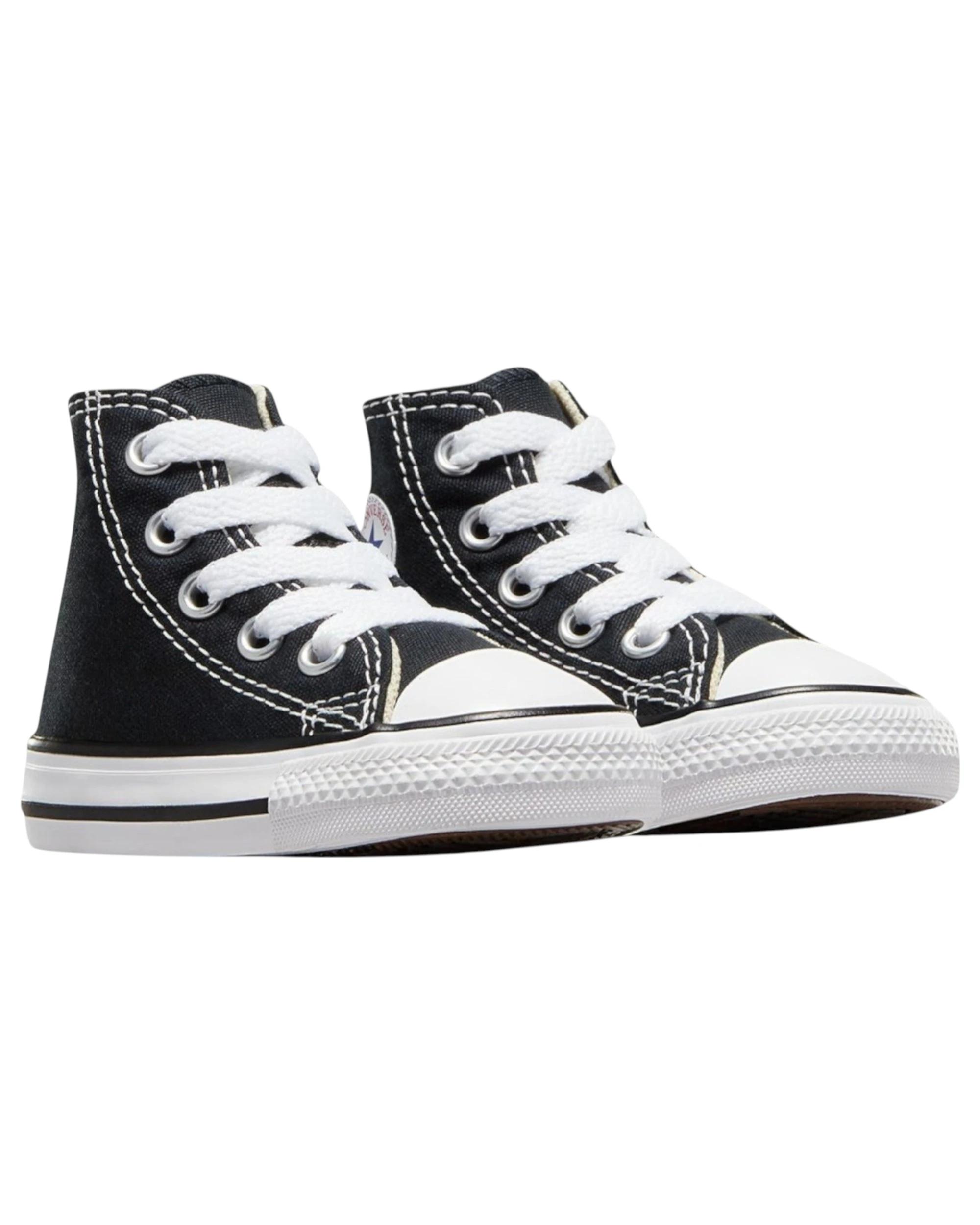 2 Converse Unisex Toddler Chuck Taylor All Star Black High Top Casual Shoes BLACK, 2 of 7
