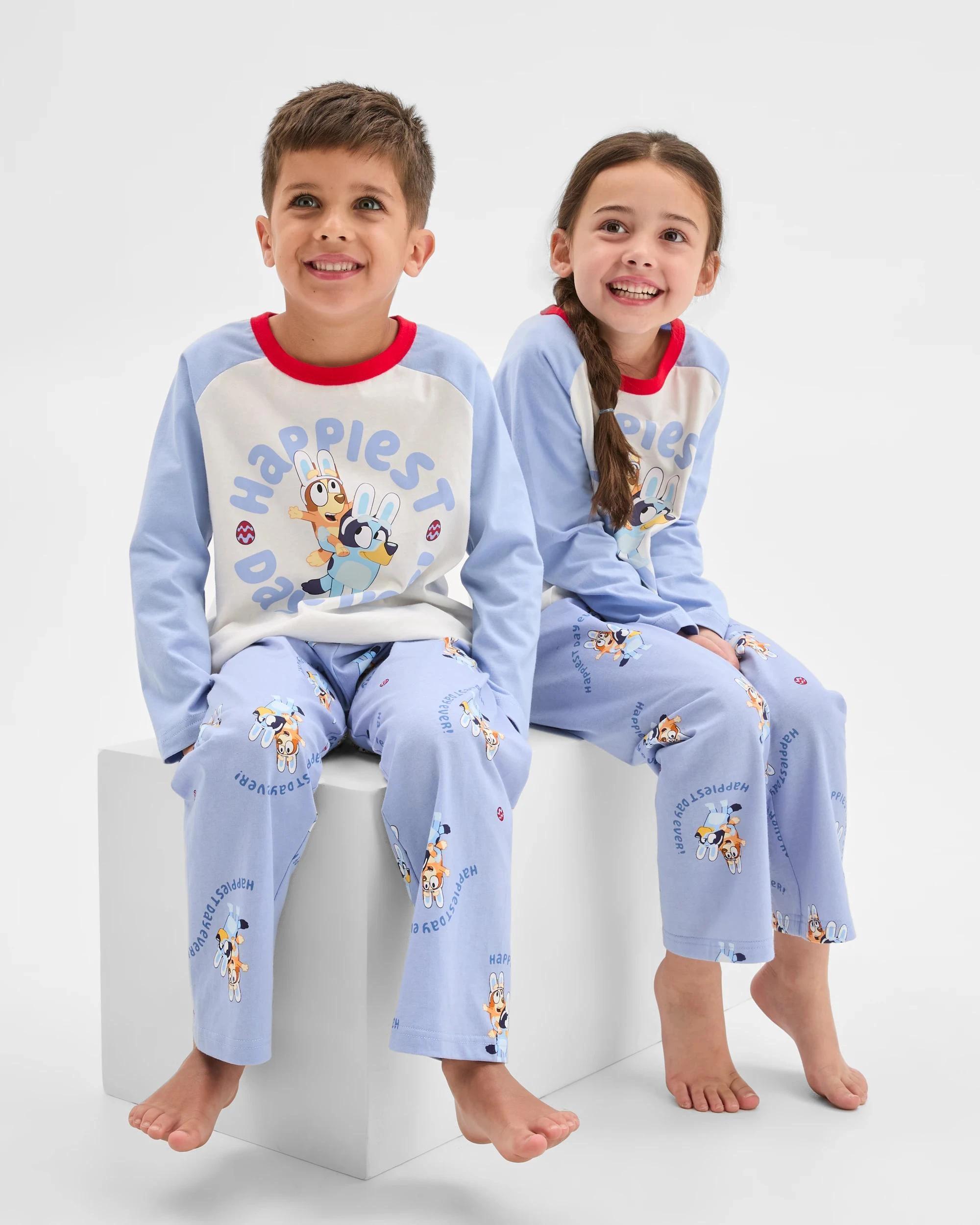 2 Family Matching Australian Cotton Easter Younger Kids Pyjama Set - Bluey BLUEY, 2 of 10