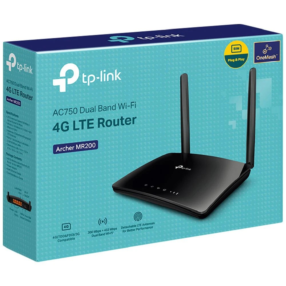 9 TP-Link AC750 Wireless Dual Band 4G LTE Router MR200, 9 of 9