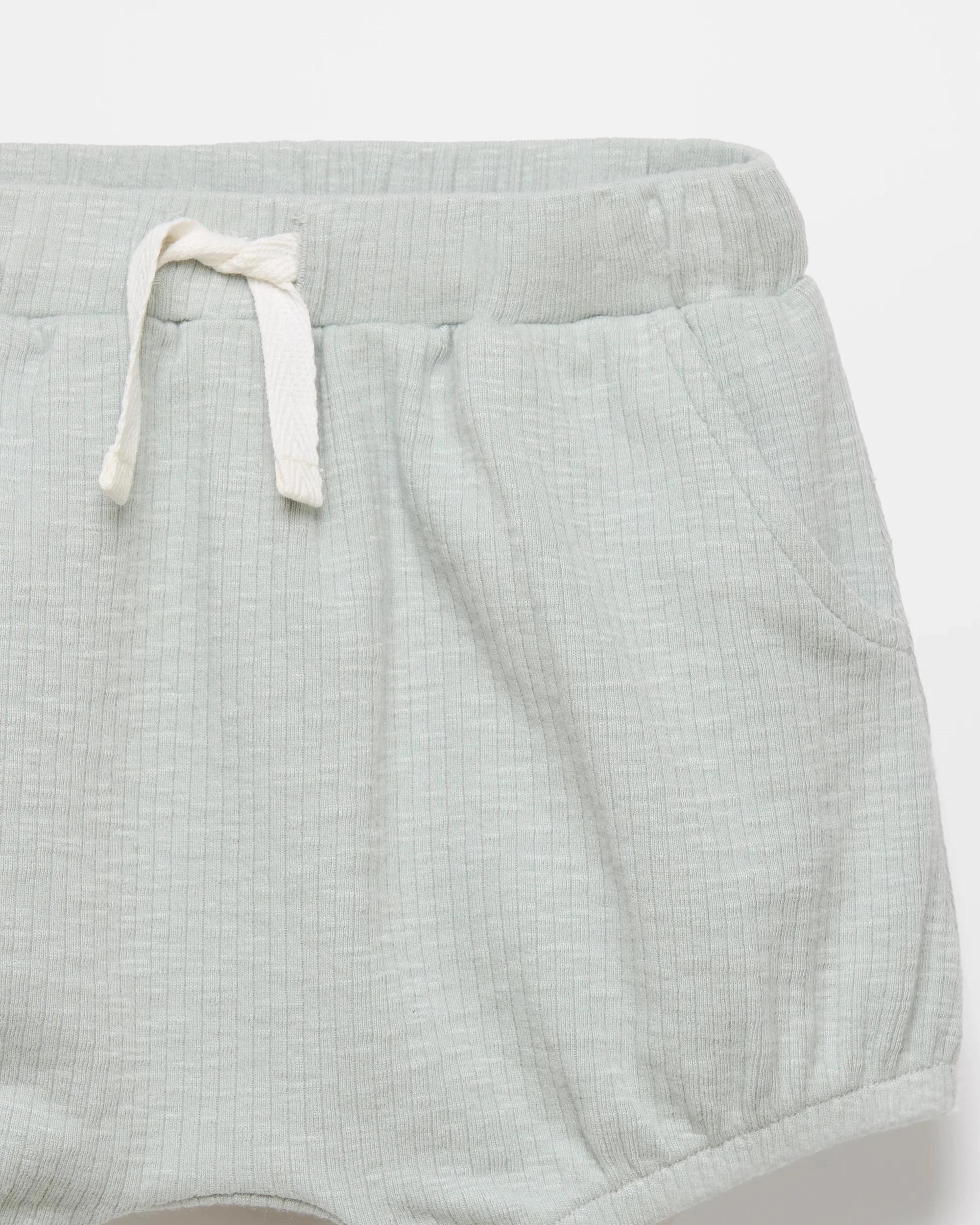 2 Target Baby Rib Jersey Shorts MISTY BLUE, 2 of 2