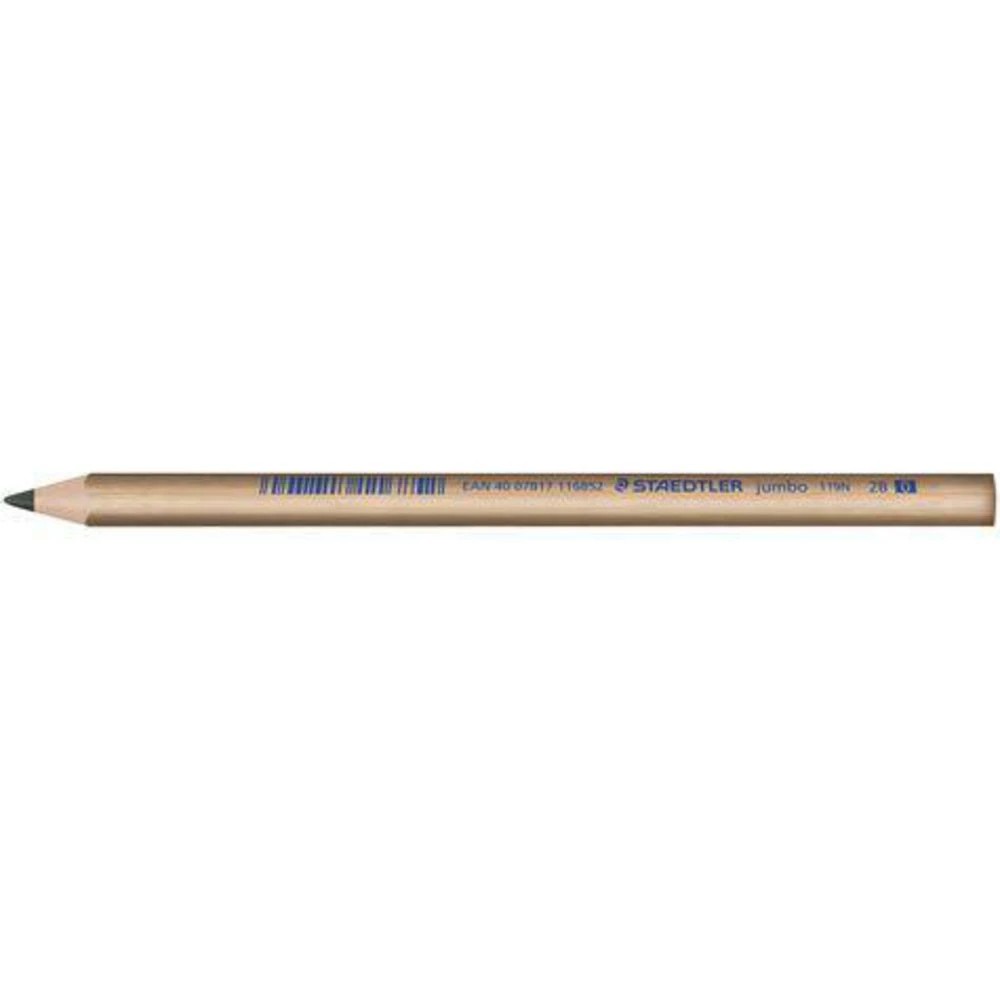 2 Staedtler Natural Jumbo Triangular Graphite Pencil 2B 12 Pack, 2 of 3