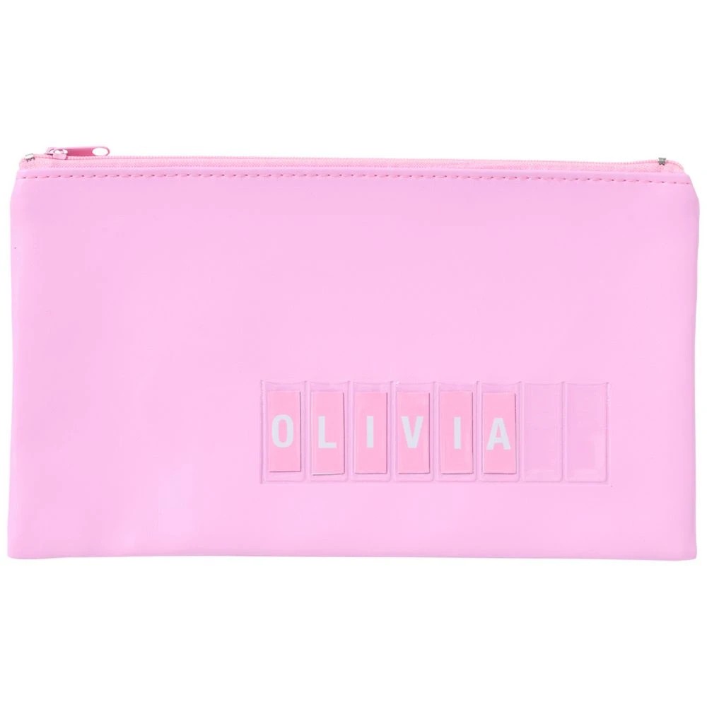 3 Studymate Single Zip Name Pencil Case Small Light Pink, 3 of 5