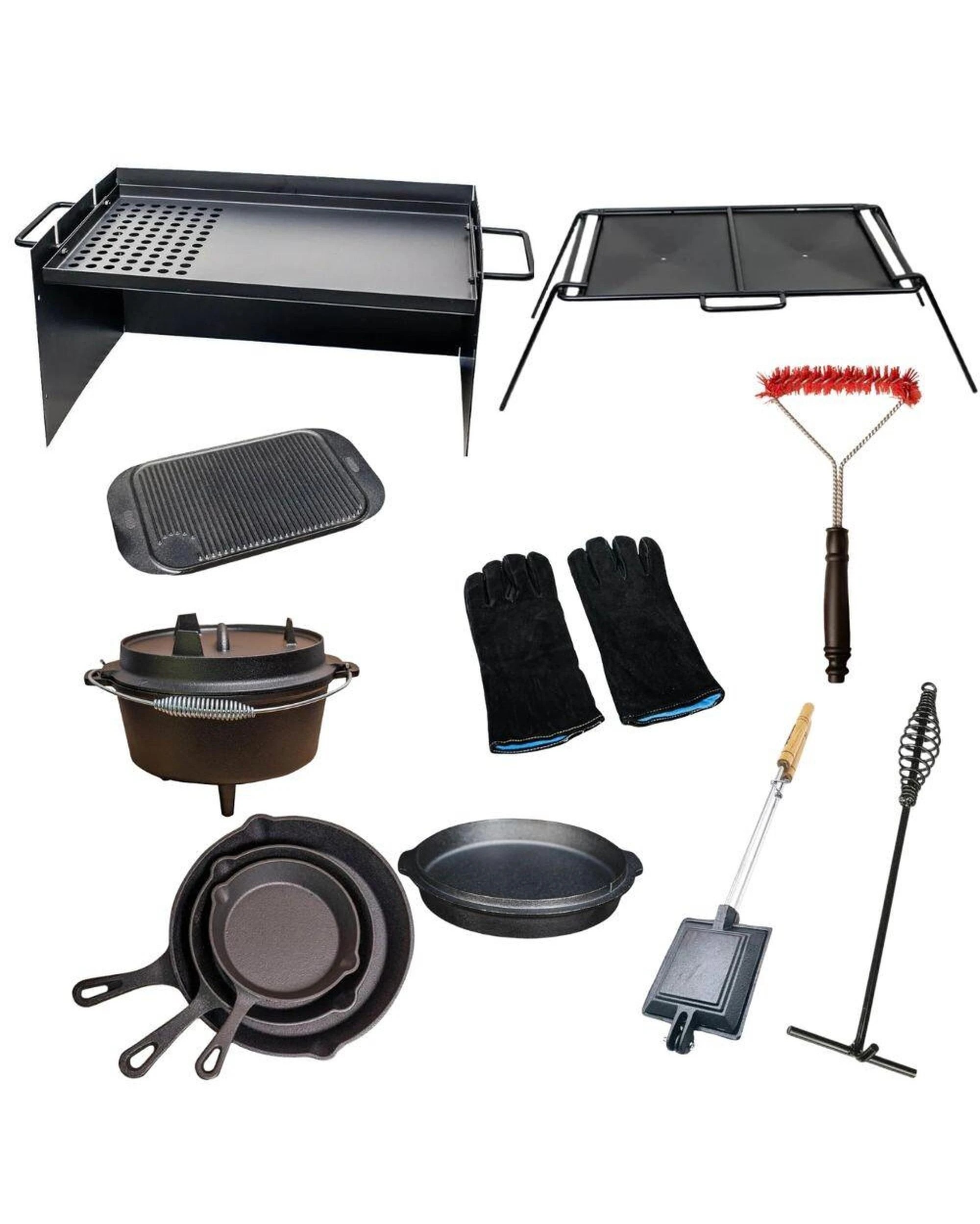 1 Flaming Coals 12 - Piece Camping Cookware Combo Set, 1 of 10