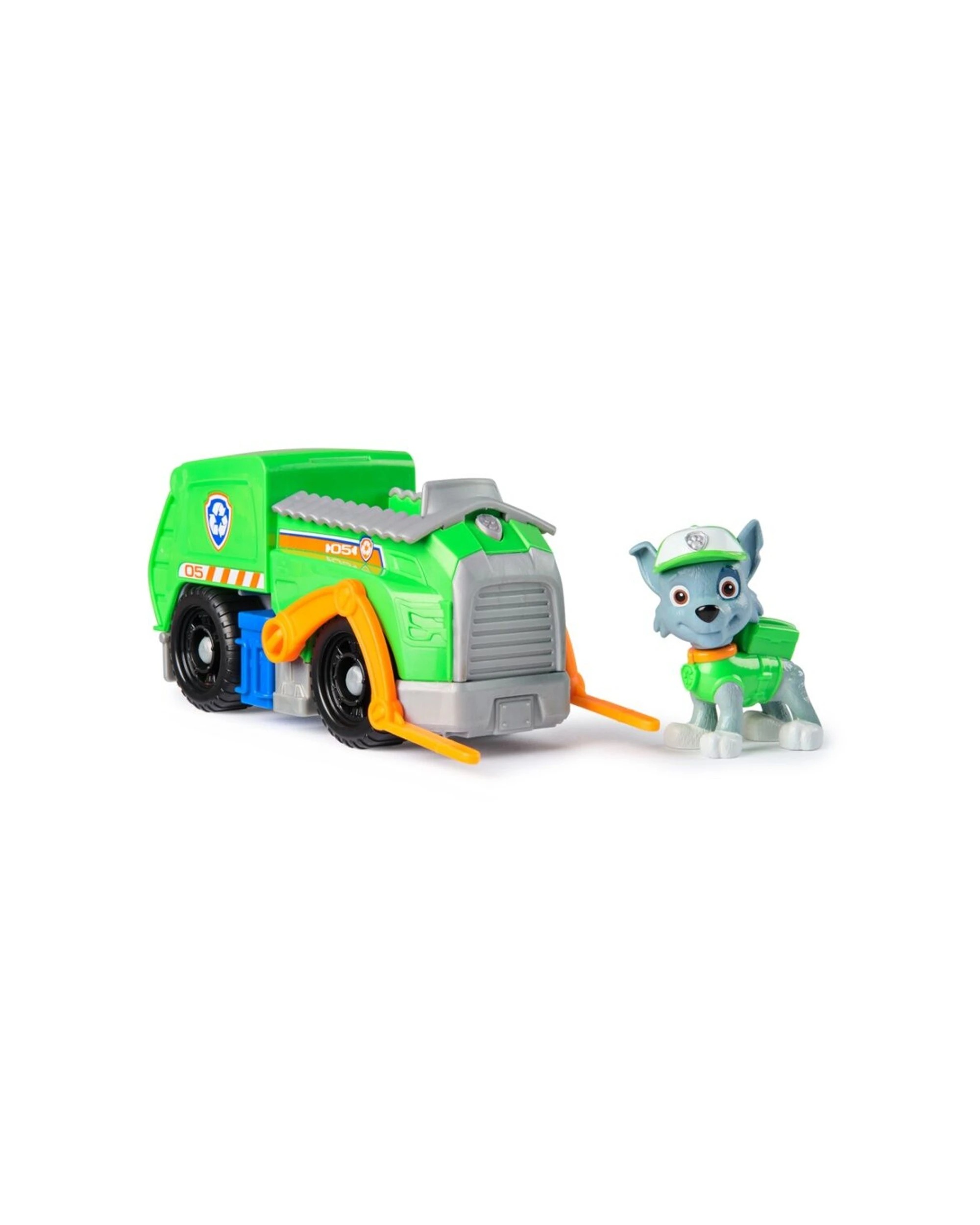 3 Paw Patrol 2pc Kids Sustainable Basic Toy Rescue Vehicle Rocky - Green, 3 of 6