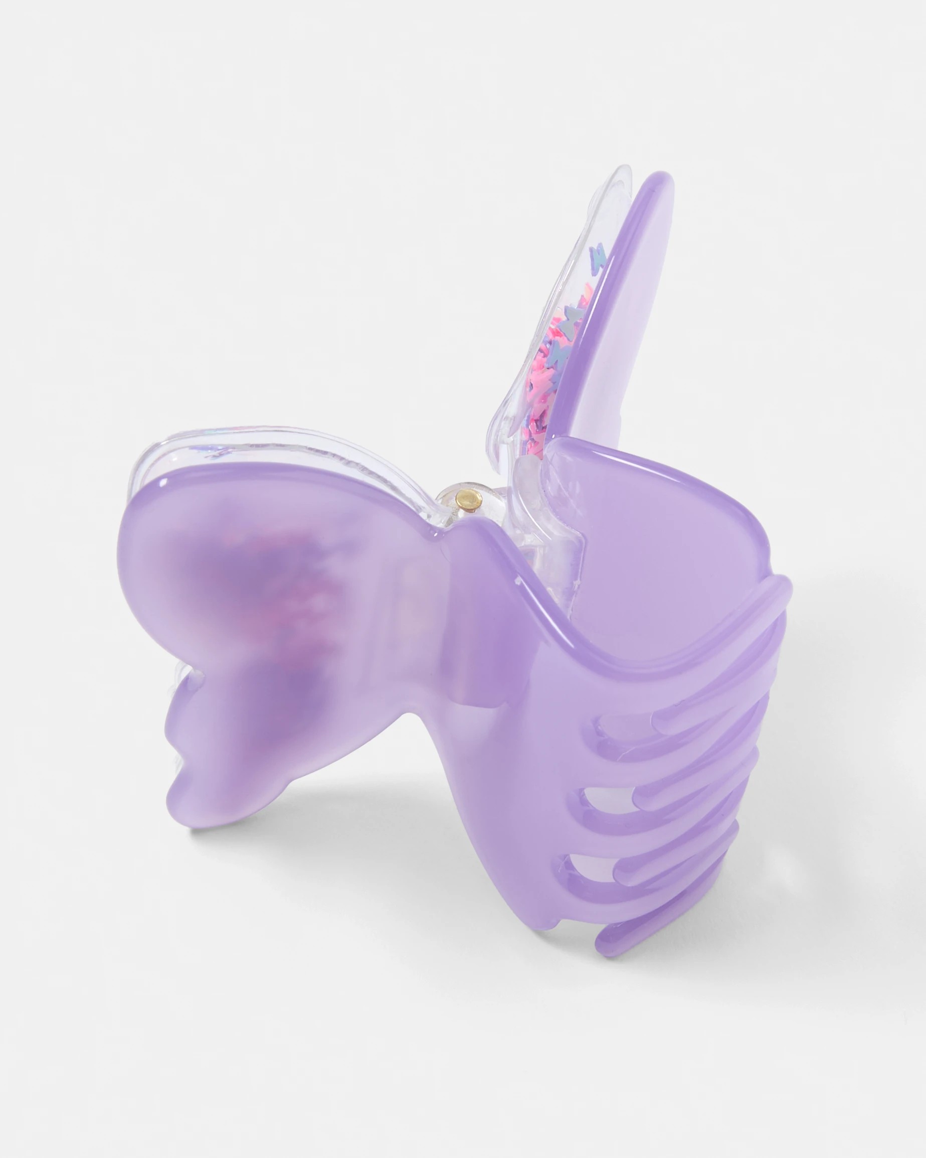 3 Purple Large Butterfly Claw Hair Clip, 3 of 4