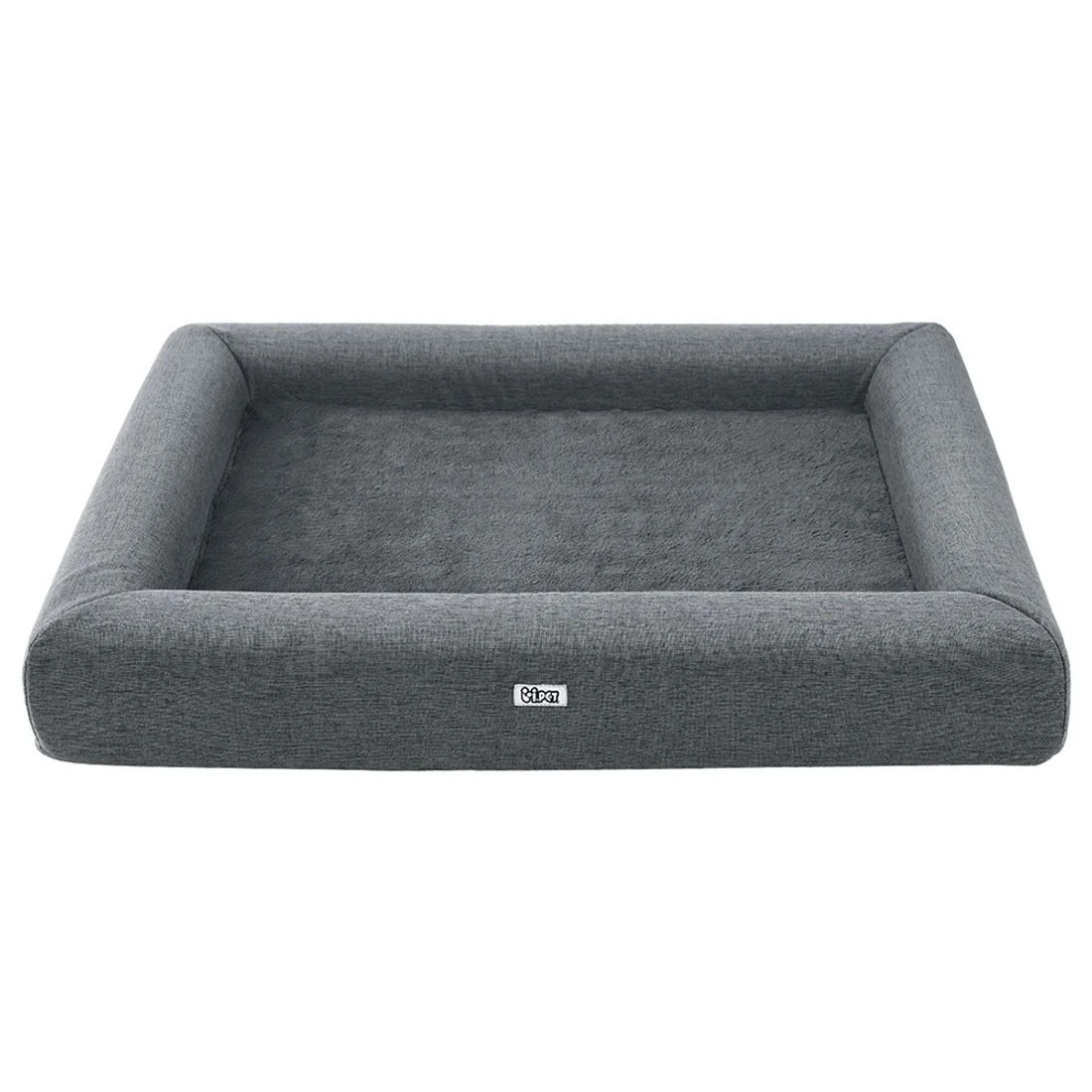 3 i.Pet Pet Bed Dog Cat Large Calming Soft Sofa Cushion Egg Crate Washable - Grey, 3 of 6