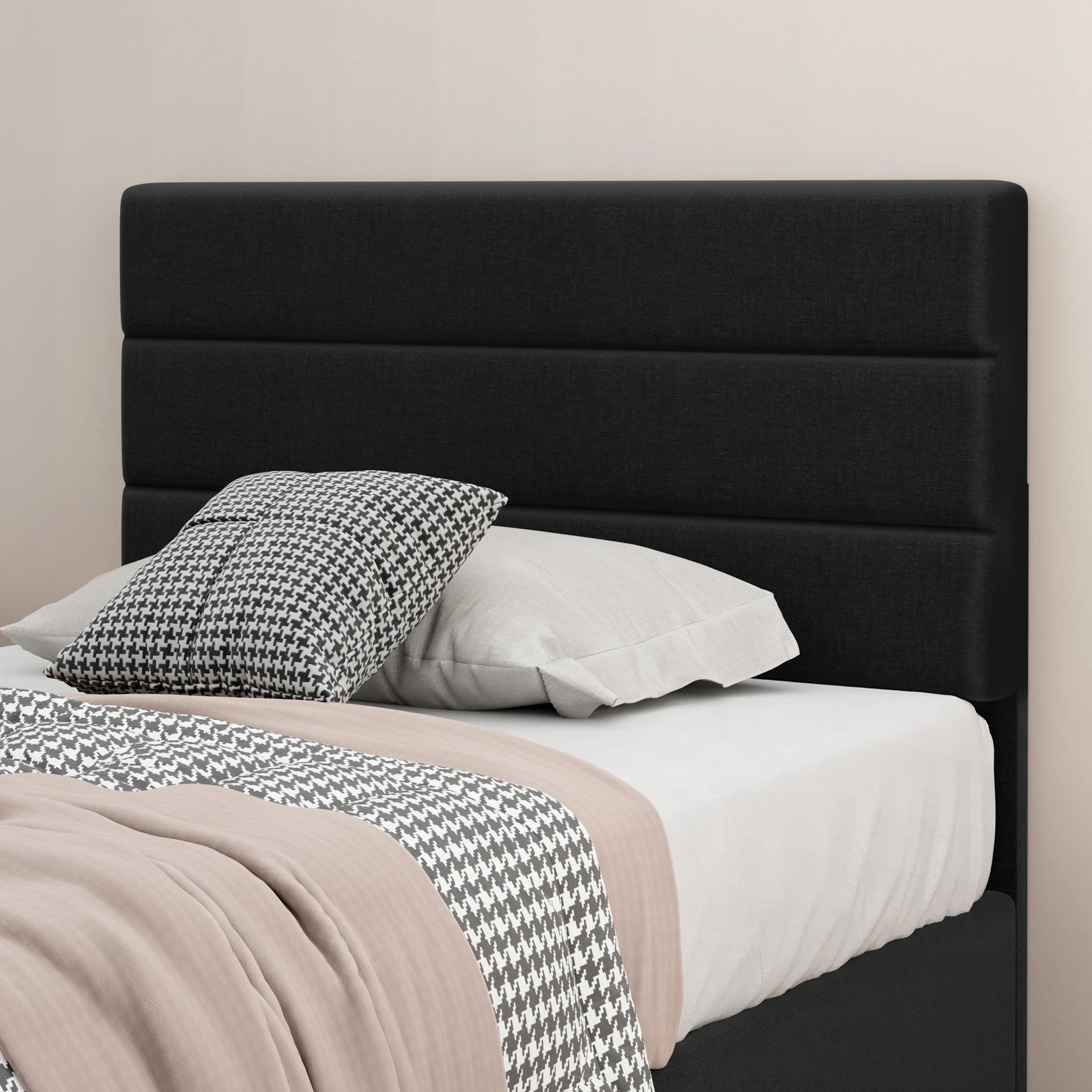 6 Alfordson Bed Frame King Single Platform RGB LED Gas Lift Storage Base - Charcoal, 6 of 10
