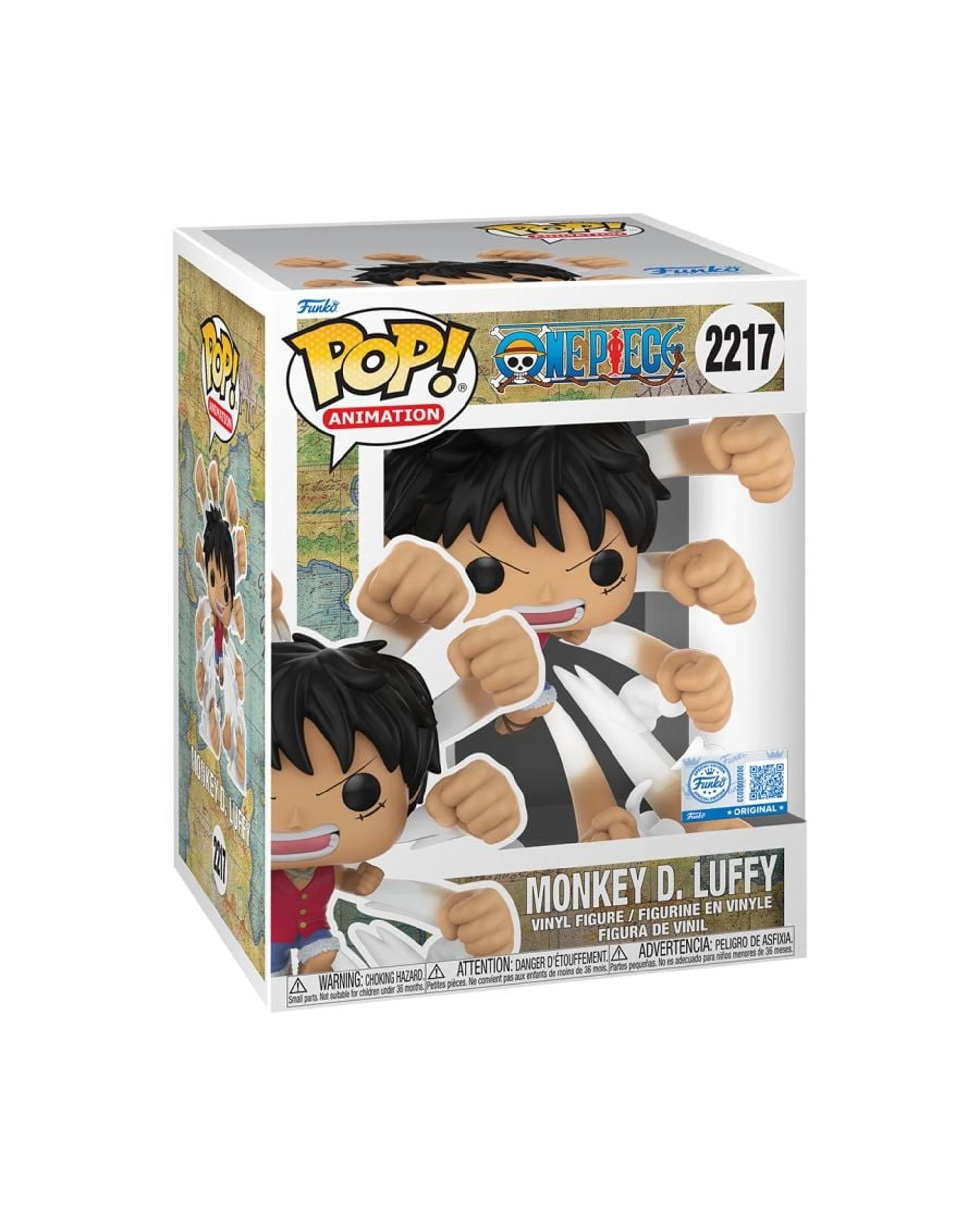 3 One Piece Luffy Gum-Gum Gatling Funko Premium POP! Vinyl, 3 of 3