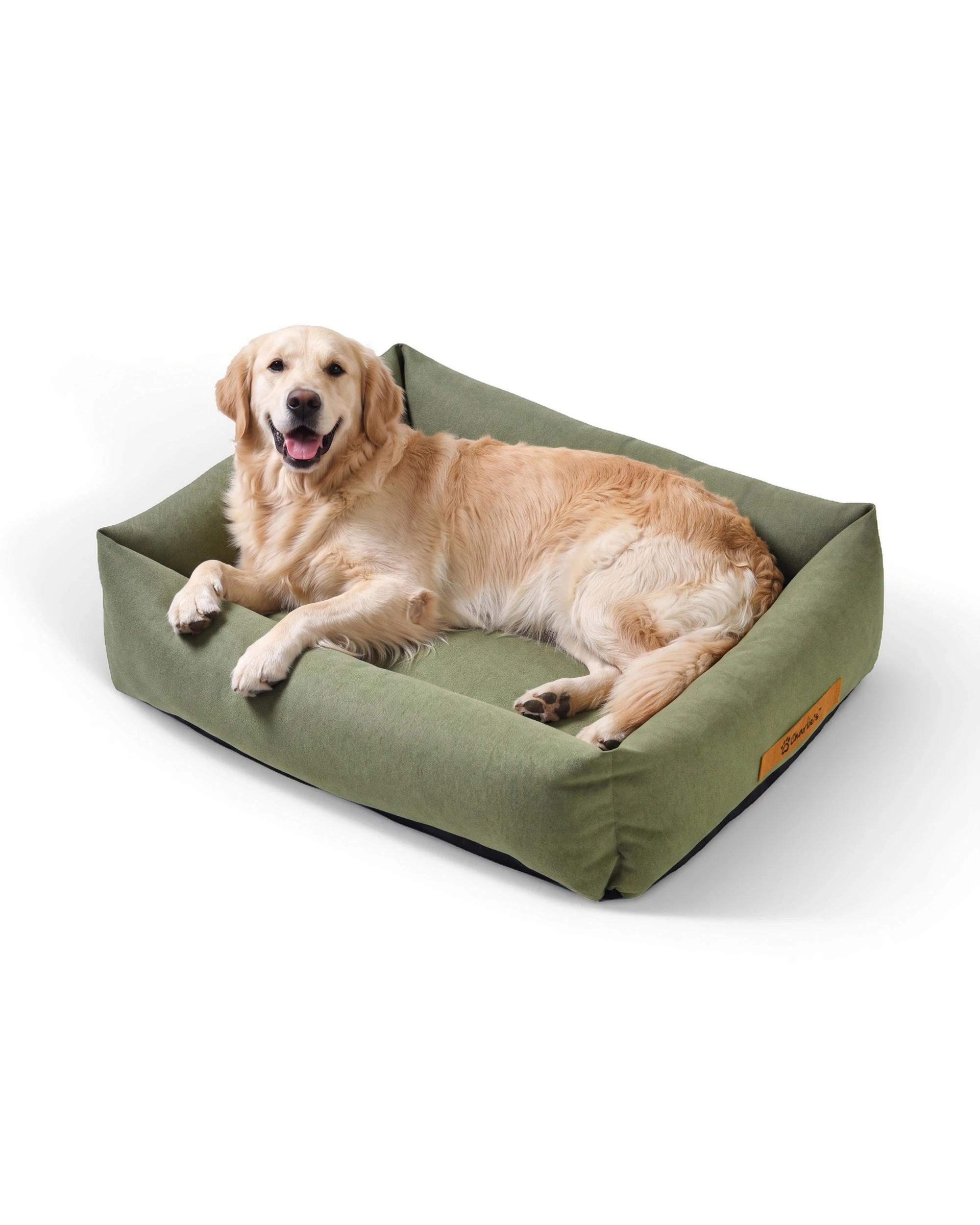 1 Charlie's Brooksy Woven Dog Bed Large - Olive, 1 of 10