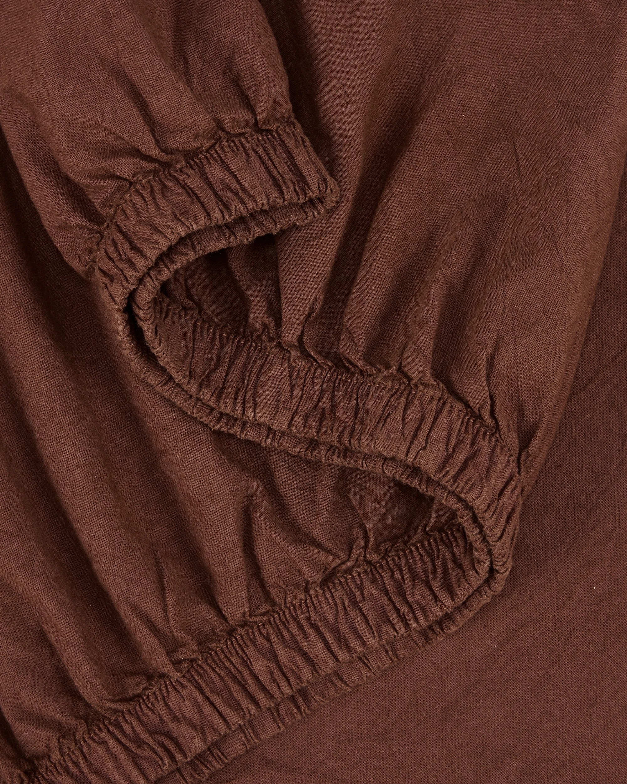 3 Stonewashed Cotton Sheet Set - King Bed, Chocolate, 3 of 5