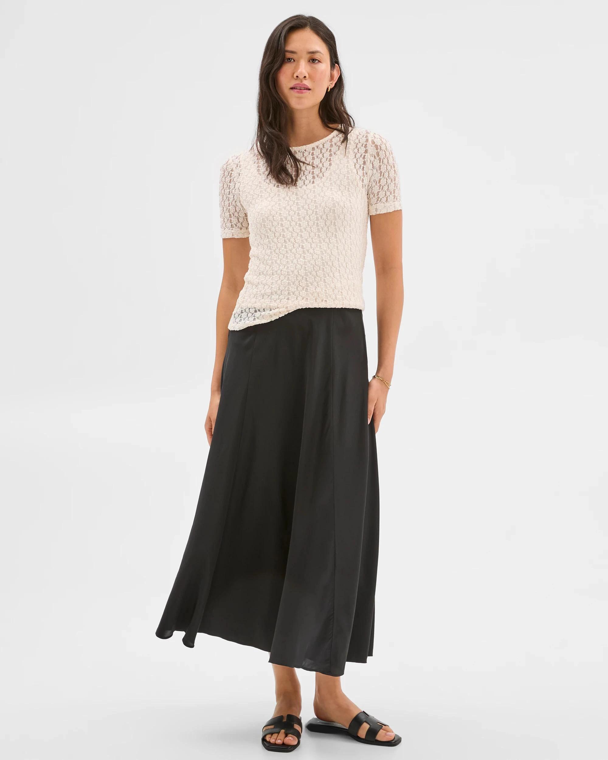 1 Crinkle Lace Top - Preview CREAM, 1 of 6