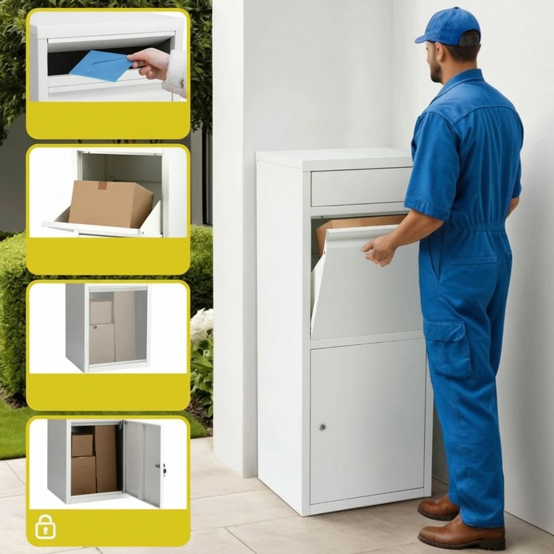 5 Gardeon Parcel Letterbox Drop Box Package - White, 5 of 8