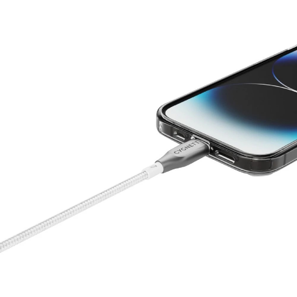 3 Cygnett Armoured Lightning to USB-A Cable 2m White, 3 of 3