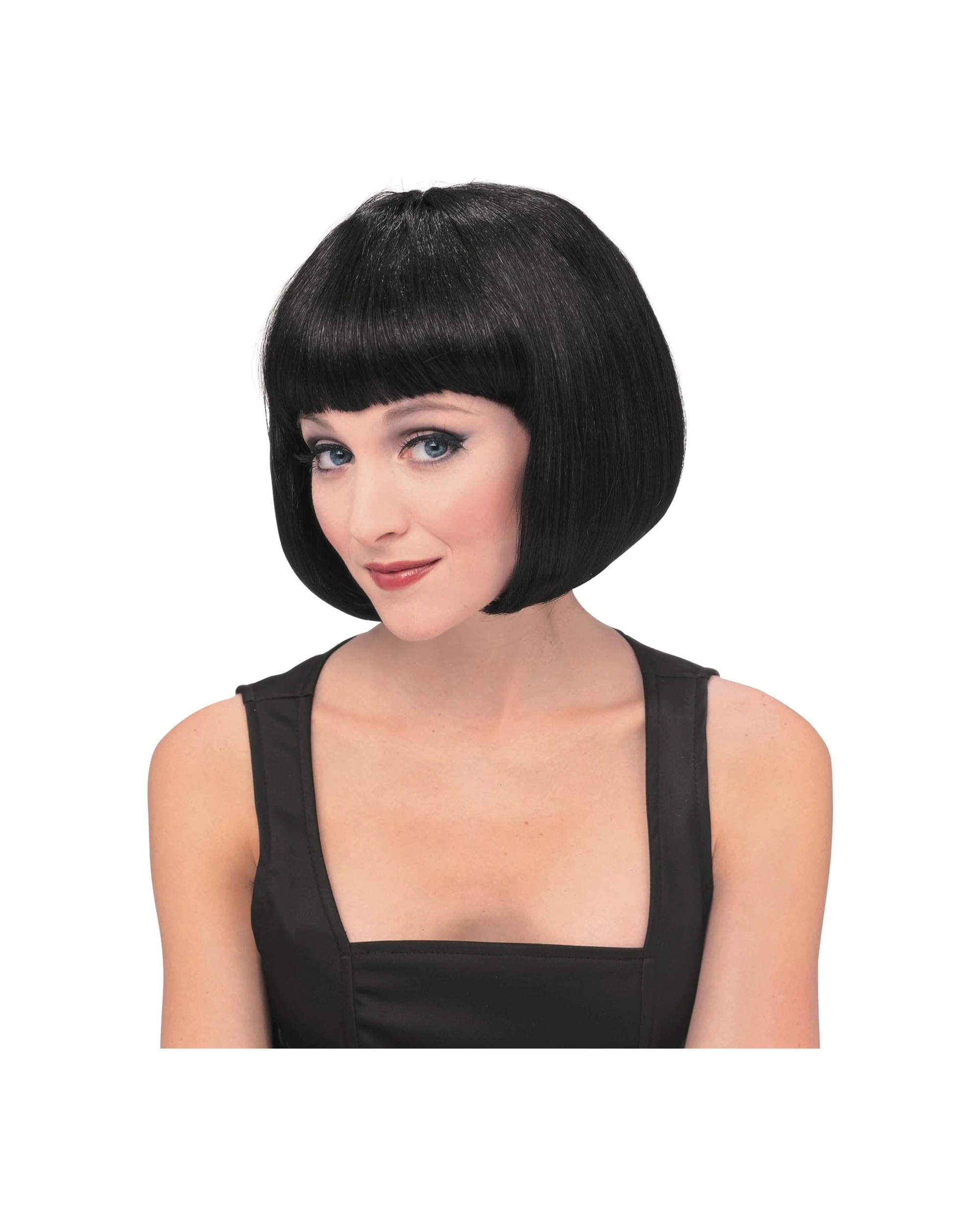1 Rubies Supermodel Short Wig Hair Costume Accessory Adult - Black, 1 of 2