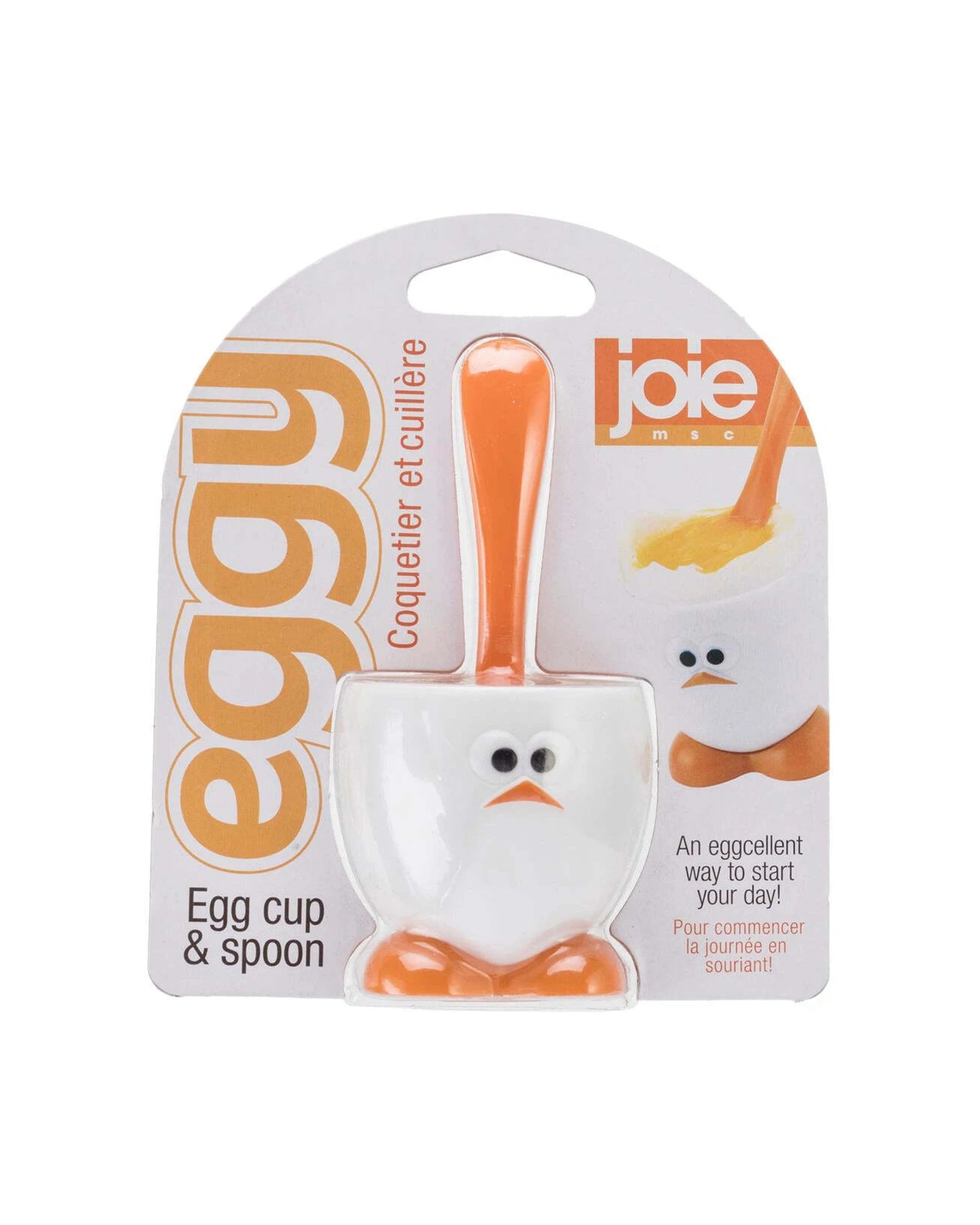 1 Joie Eggy Egg Cup & Spoon Set 10.2x5x20.3cm Compact Lightweight, 1 of 1
