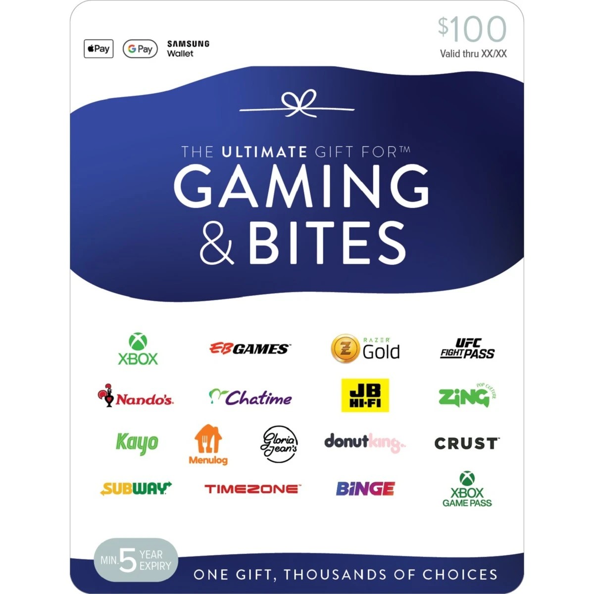 1 The Ultimate Gift for Gaming & Bites $100 Gift Card, 1 of 1