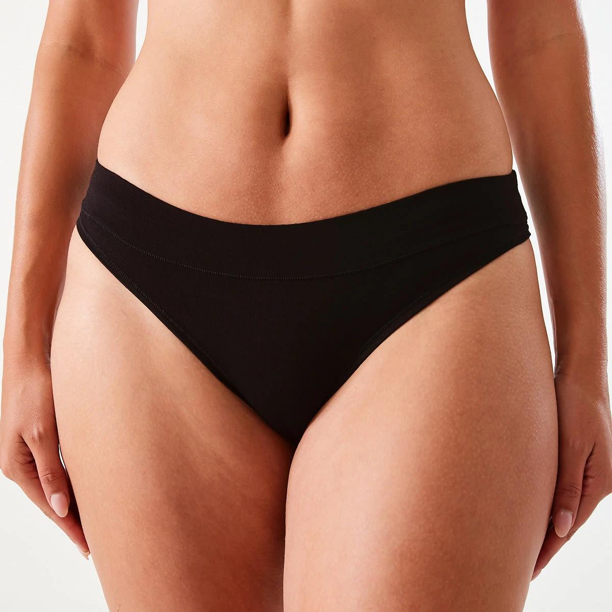 4 3 Pack Bamboo Blend G-String Briefs BLACK, 4 of 7
