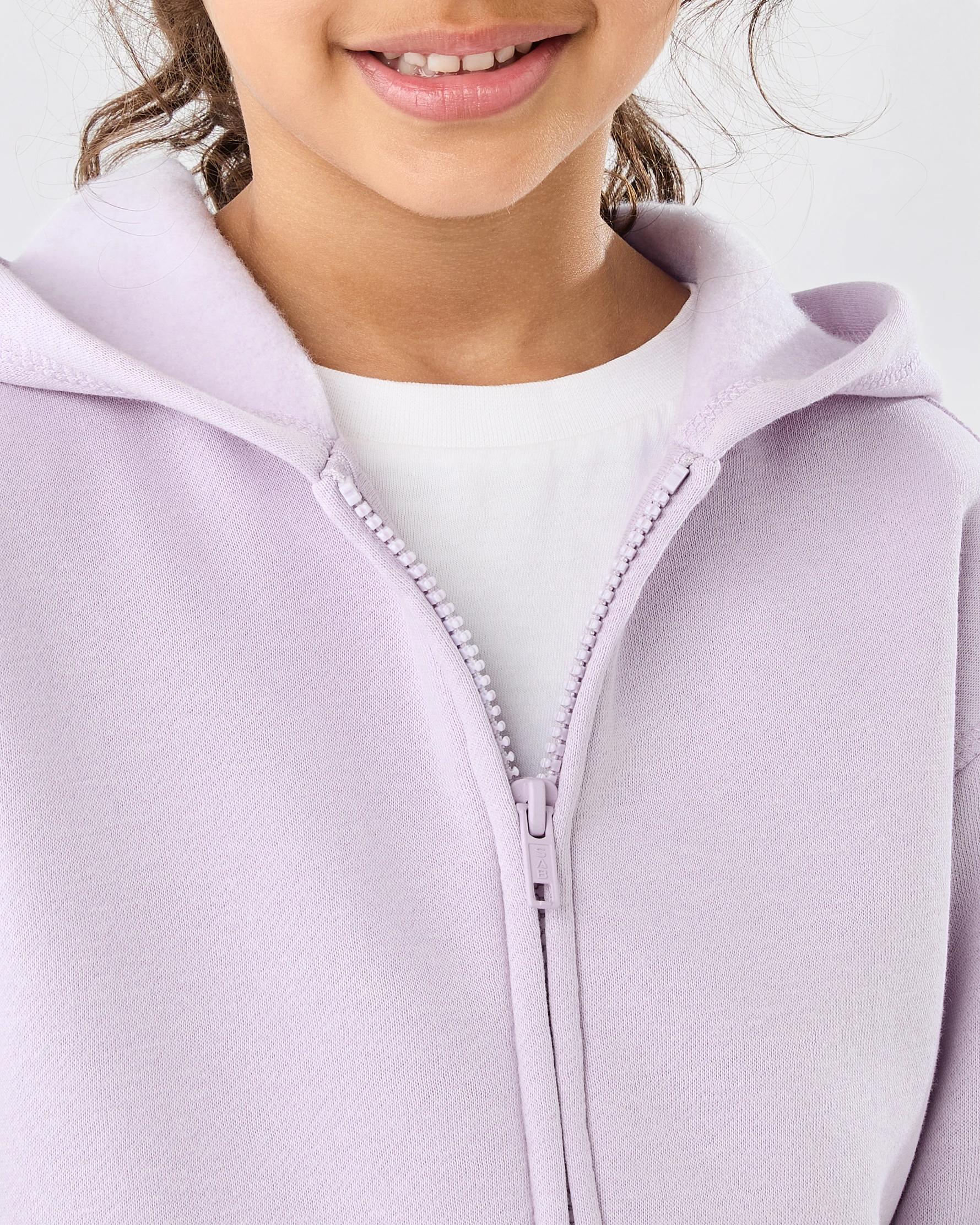 4 Zip Through Hoodie Pur Orchid, 4 of 7