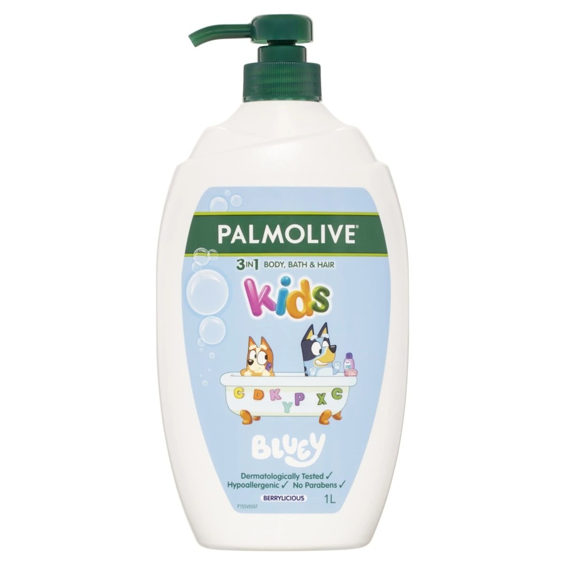 1 Palmolive Kids Bluey 3-in-1 Body, Bath and Hair Wash 1L - Berrylicious, 1 of 8