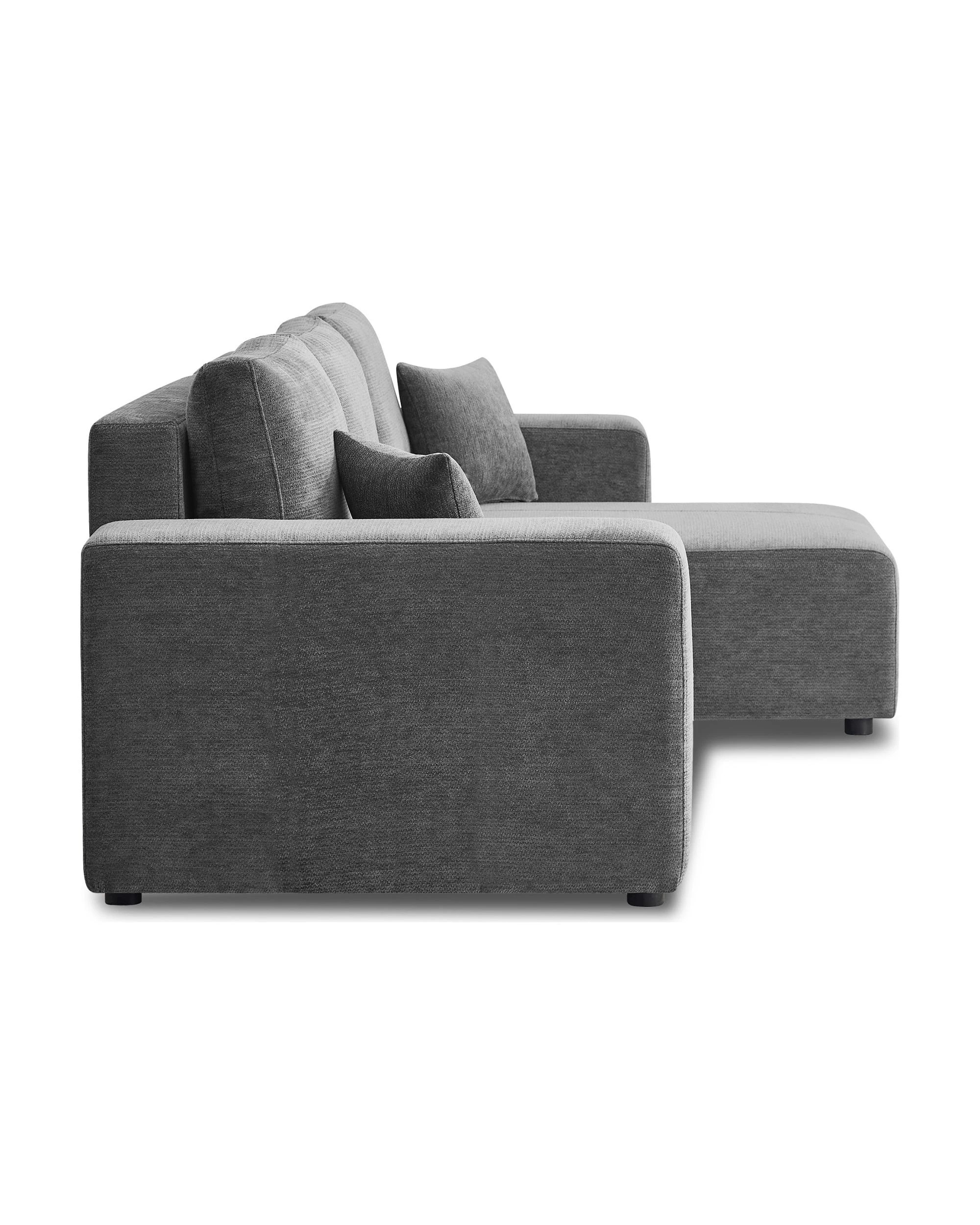 6 Sarantino Caliana Reversible L Shape Sofa Bed with Storage and Backrest, 6 of 10