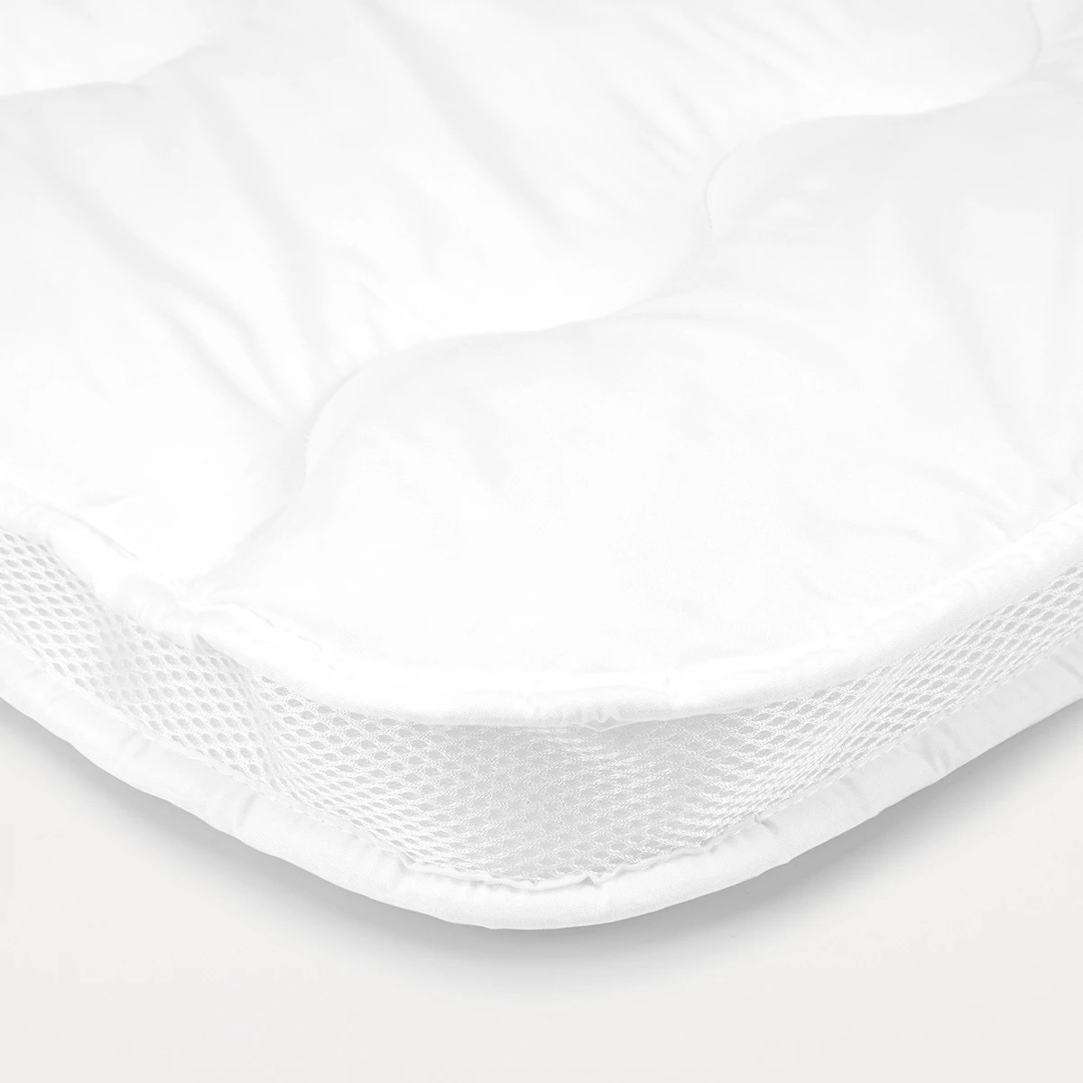 5 Strapped Airflow Mattress Topper - Double Bed, White, 5 of 5